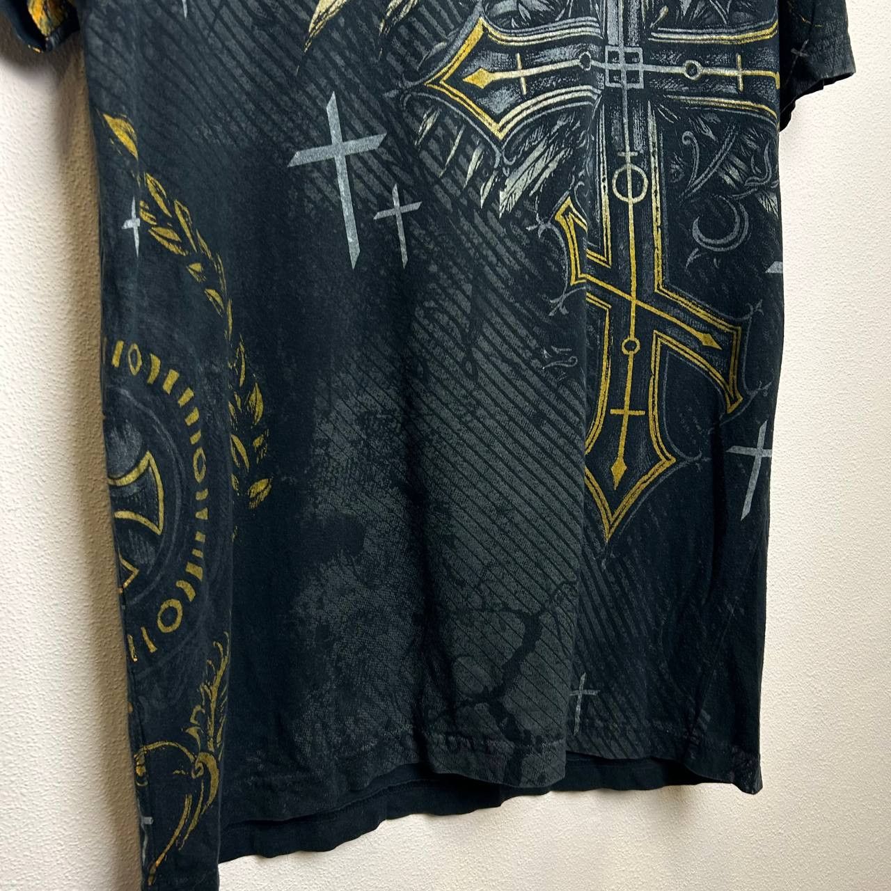 Affliction Vintage Affliction Style overprinted graphic y2k tee Size US M / EU 48-50 / 2 - 3 Thumbnail