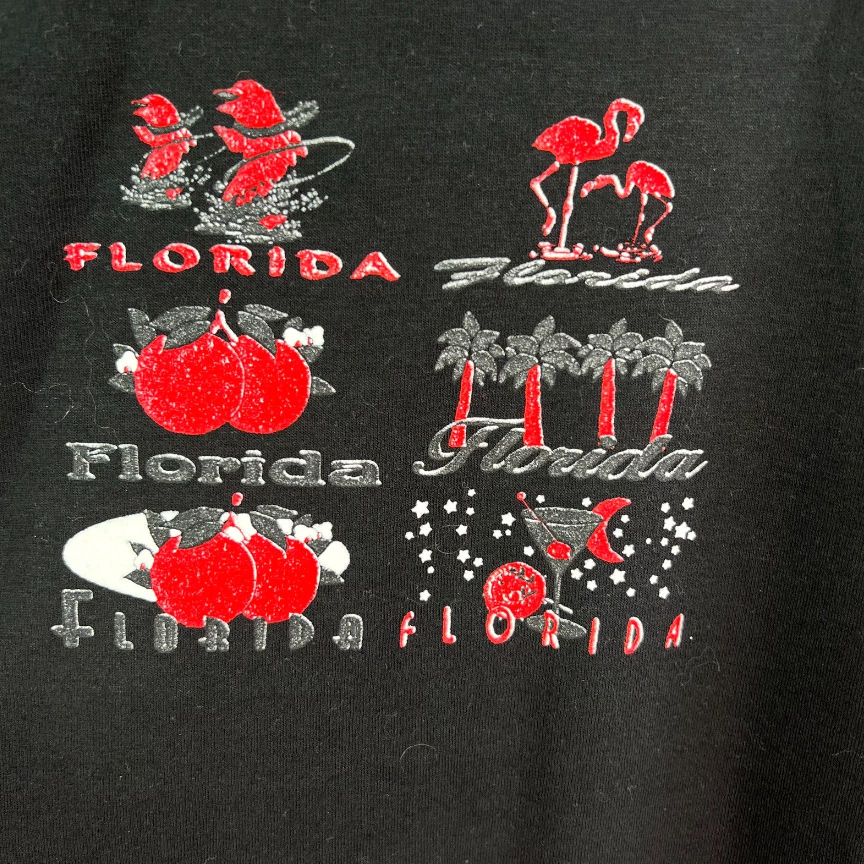 Vintage VINTAGE Alstyle Apparel Men Graphic Shirt Crew Neck Pullover Black Size L Adult Large Black Graphic Print Classic Florida 90s Mens Size US L / EU 52-54 / 3 - 2 Thumbnail