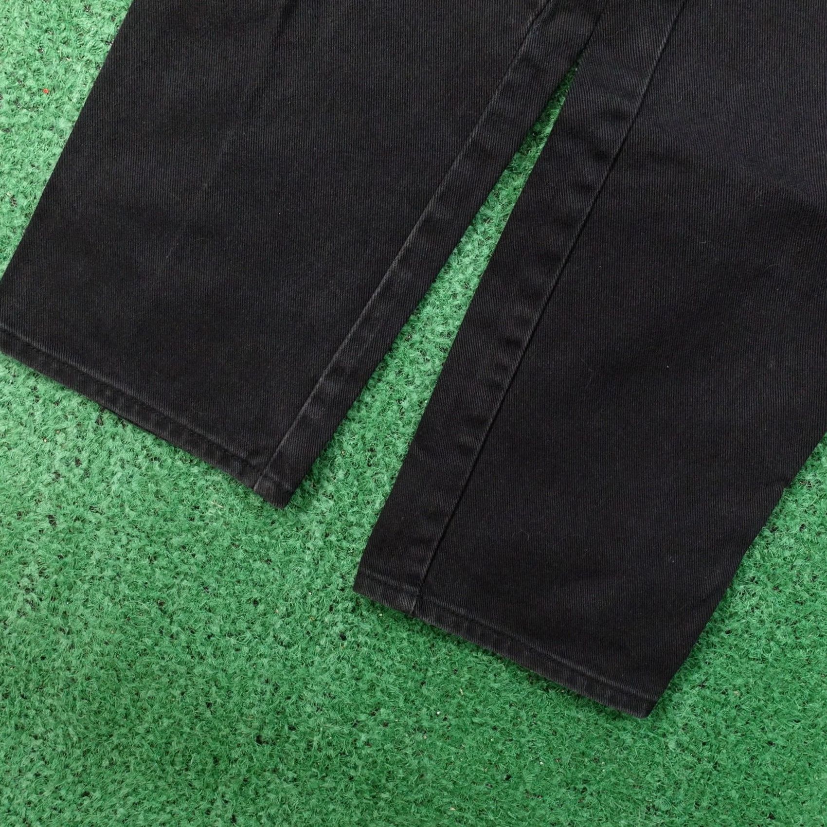 Denime VINTAGE LAWMAN WESTERN BLACK DENIM JEANS WOMENS SZ 7 (26X35) READ Size 28" / US 6 / IT 42 - 3 Thumbnail