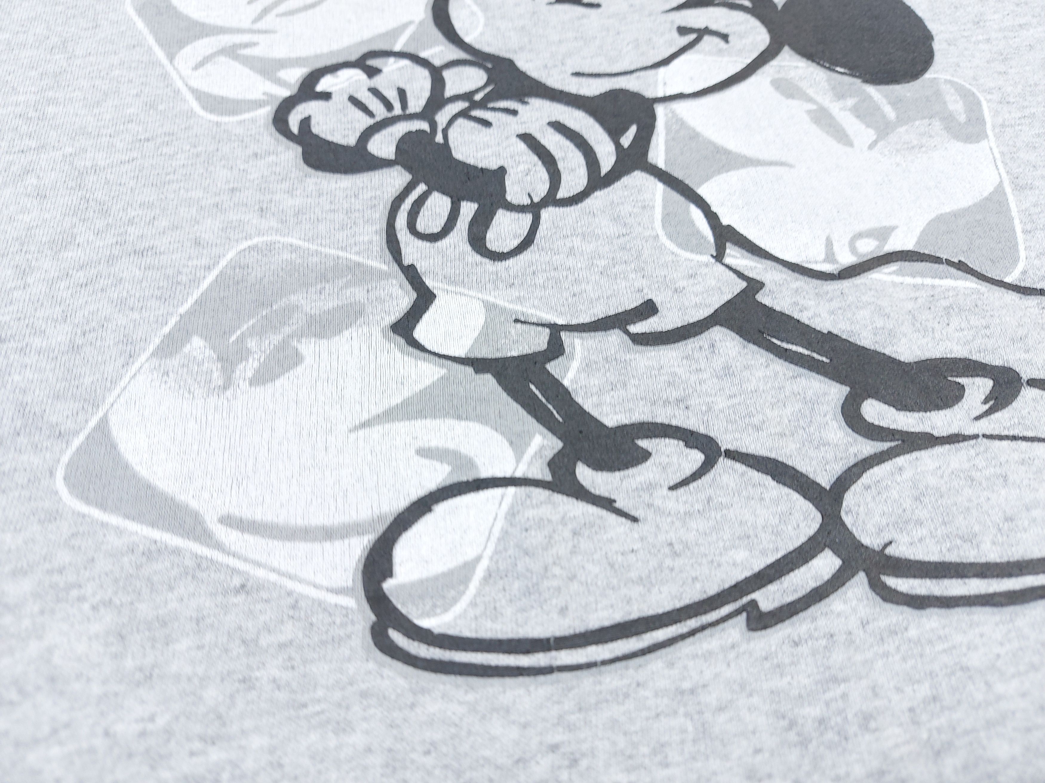 Disney × Mickey Mouse × Vintage Vintage 90s Disney Mickey Mouse USA Short Sleeve Gray Tee Size US XXL / EU 58 / 5 - 3 Thumbnail