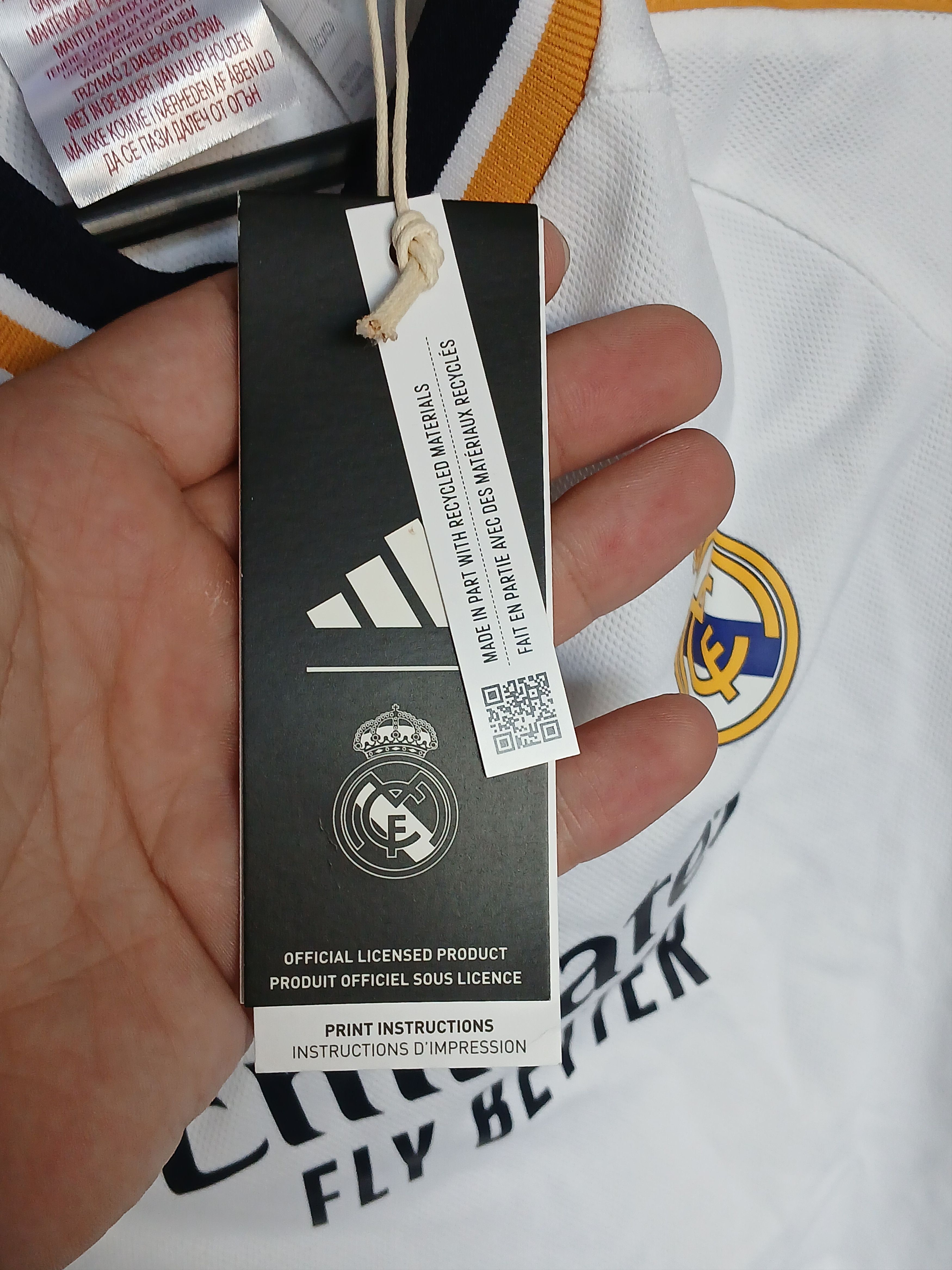 Adidas New KIDS Real Madrid 23/24 Home Football Jersey T-Shirt Size US XS / EU 42 / 0 - 12 Thumbnail