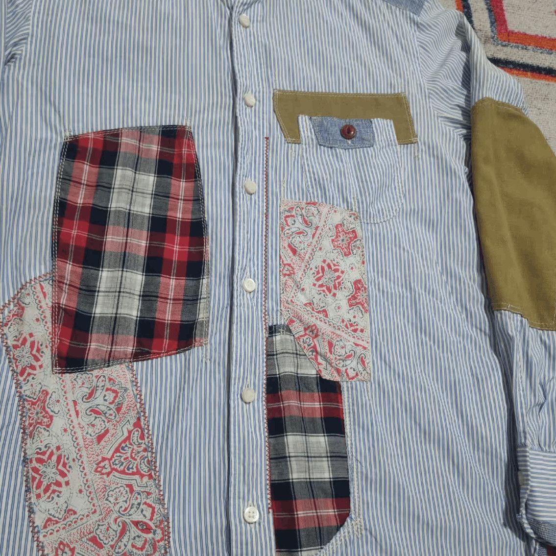 Junya Watanabe Junya Watanabe Patches Shirts-2508 Size US S / EU 44-46 / 1 - 3 Thumbnail