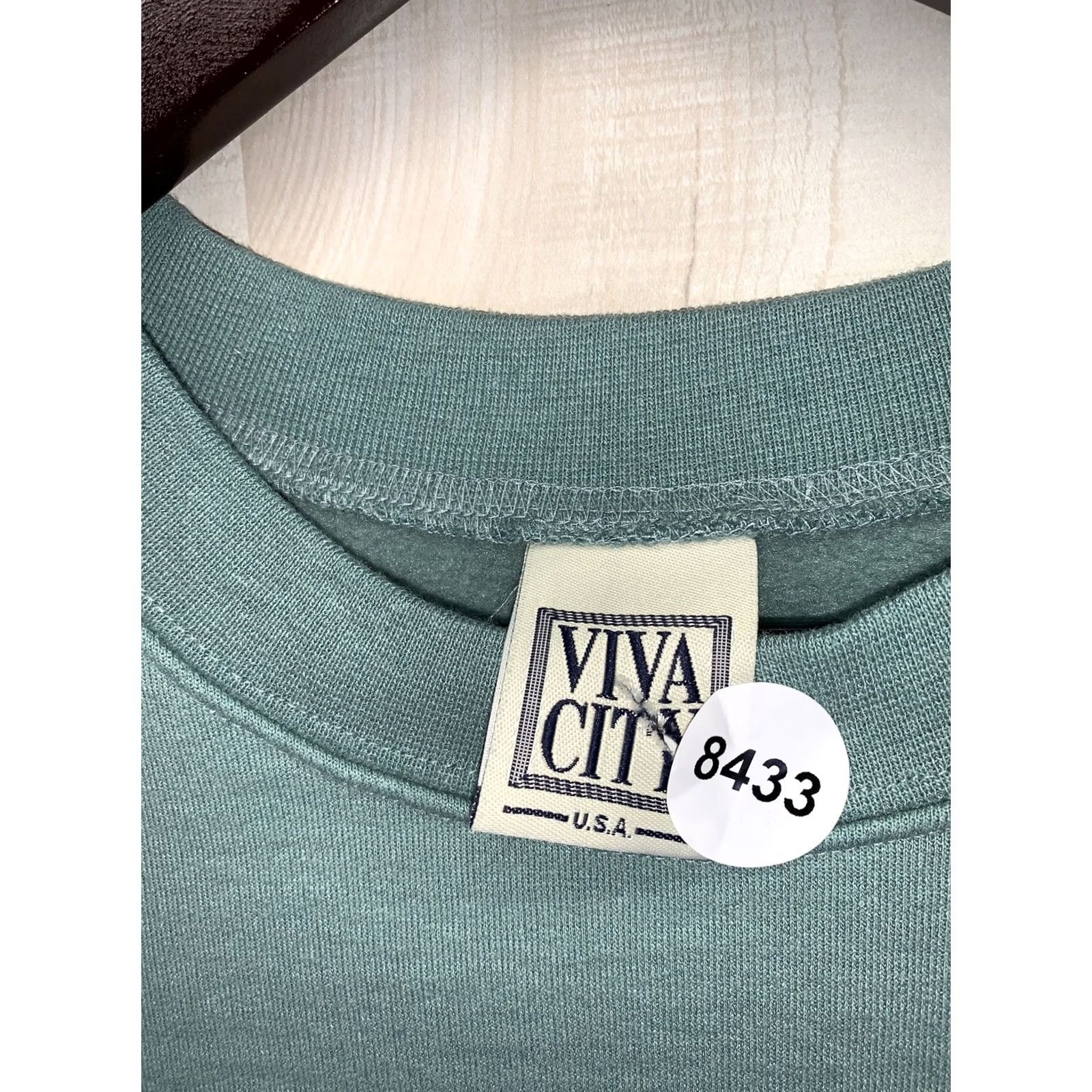Vintage VINTAGE Viva City USA Womens Blue Green Holiday Sheep Sweatshirt M- Shirt Adult Womens Christmas 1990s Blue Green Holiday Sheep Sweatshirt Size M / US 6-8 / IT 42-44 - 4 Thumbnail