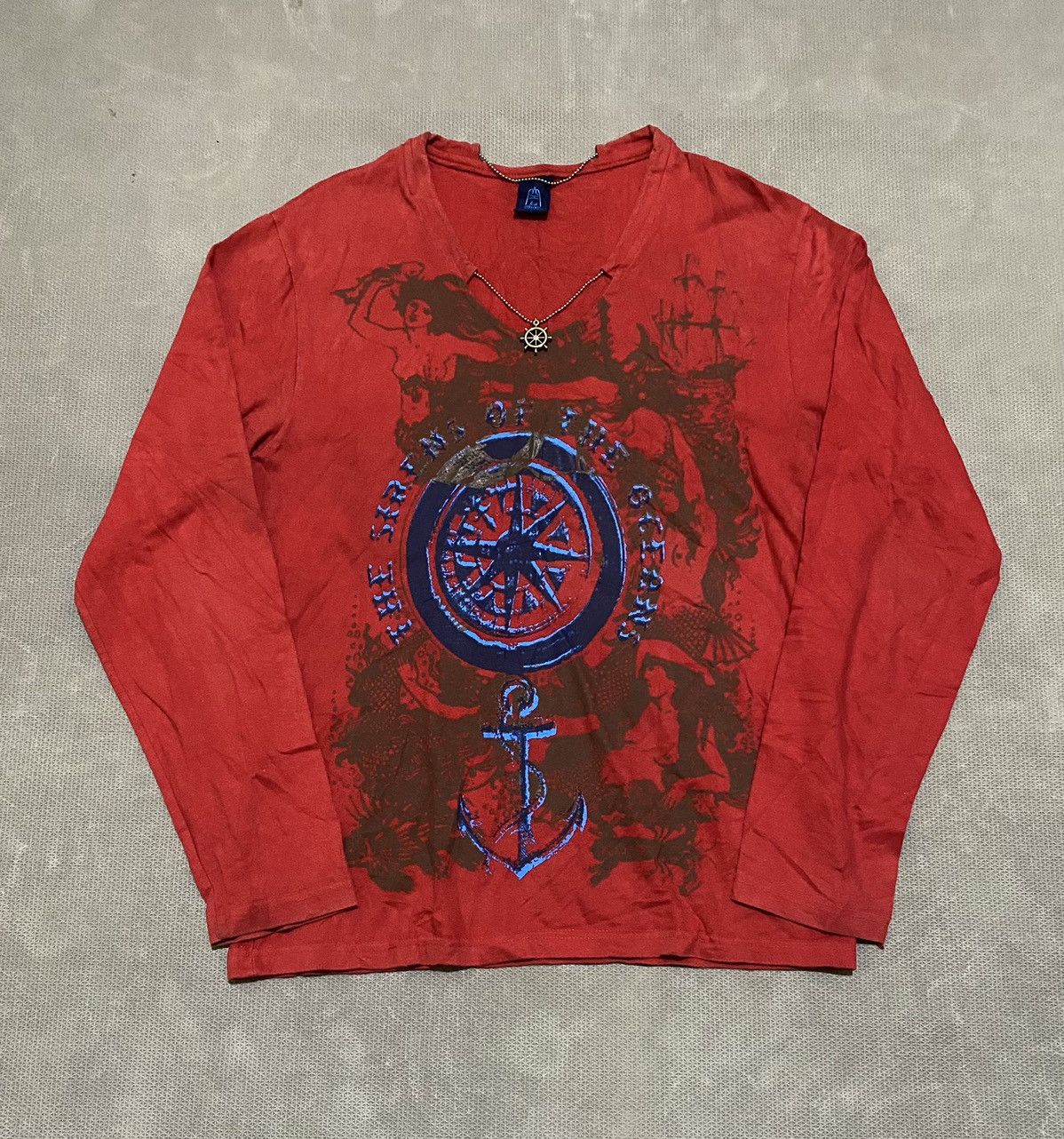 ifsixwasnine 騙し絵 long sleeve If Six Was Nine Full Bloom Skeleton Long Sleeve Shirt •Used