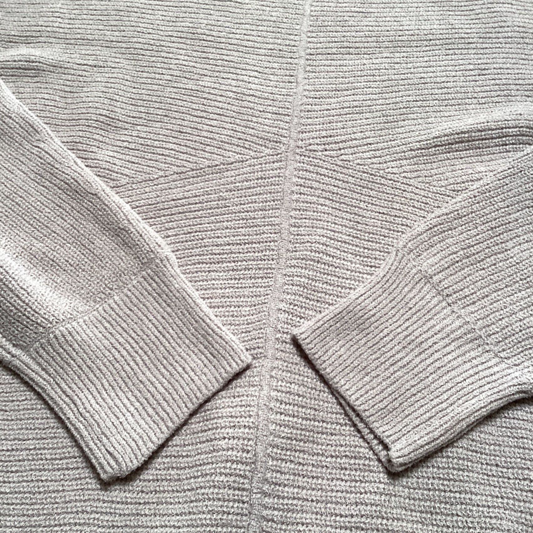 J. Jill J Jill Wearever Sweater Women Small Tall Taupe Ribbed Knit Dolman Long Sleeve Size S / US 4 / IT 40 - 7 Thumbnail
