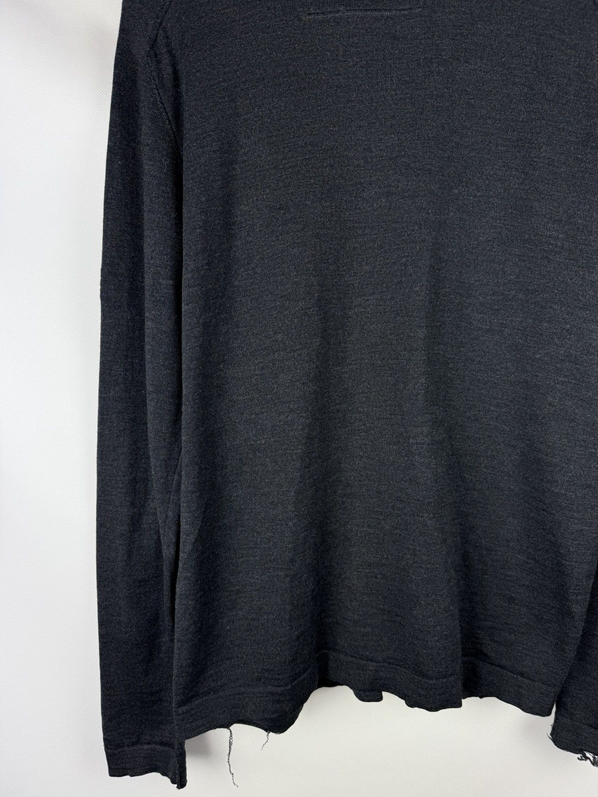 Stone Island Stone Island Men’s Distressed Full Zip Wool Sweater Size US XL / EU 56 / 4 - 19 Thumbnail