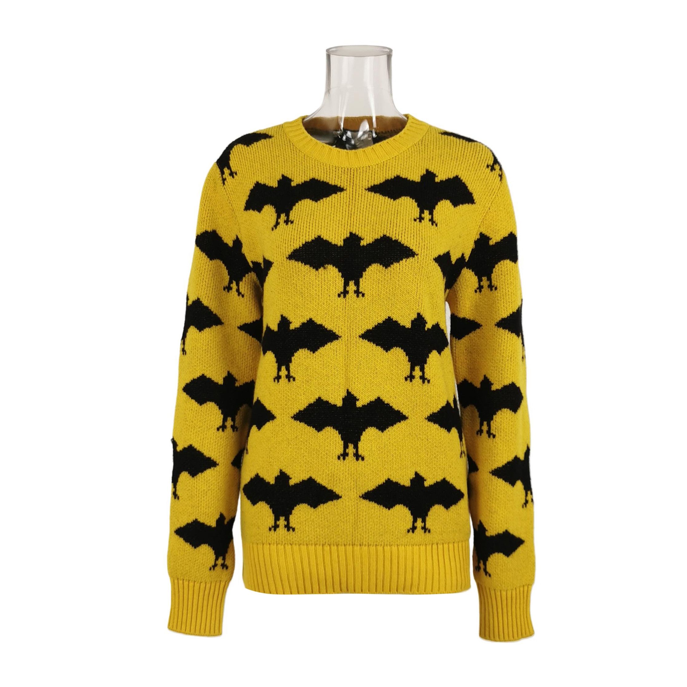 Gucci Gucci M Size Wool-Alpaca Bat Pattern Sweater Size M / US 6-8 / IT 42-44 - 1 Thumbnail