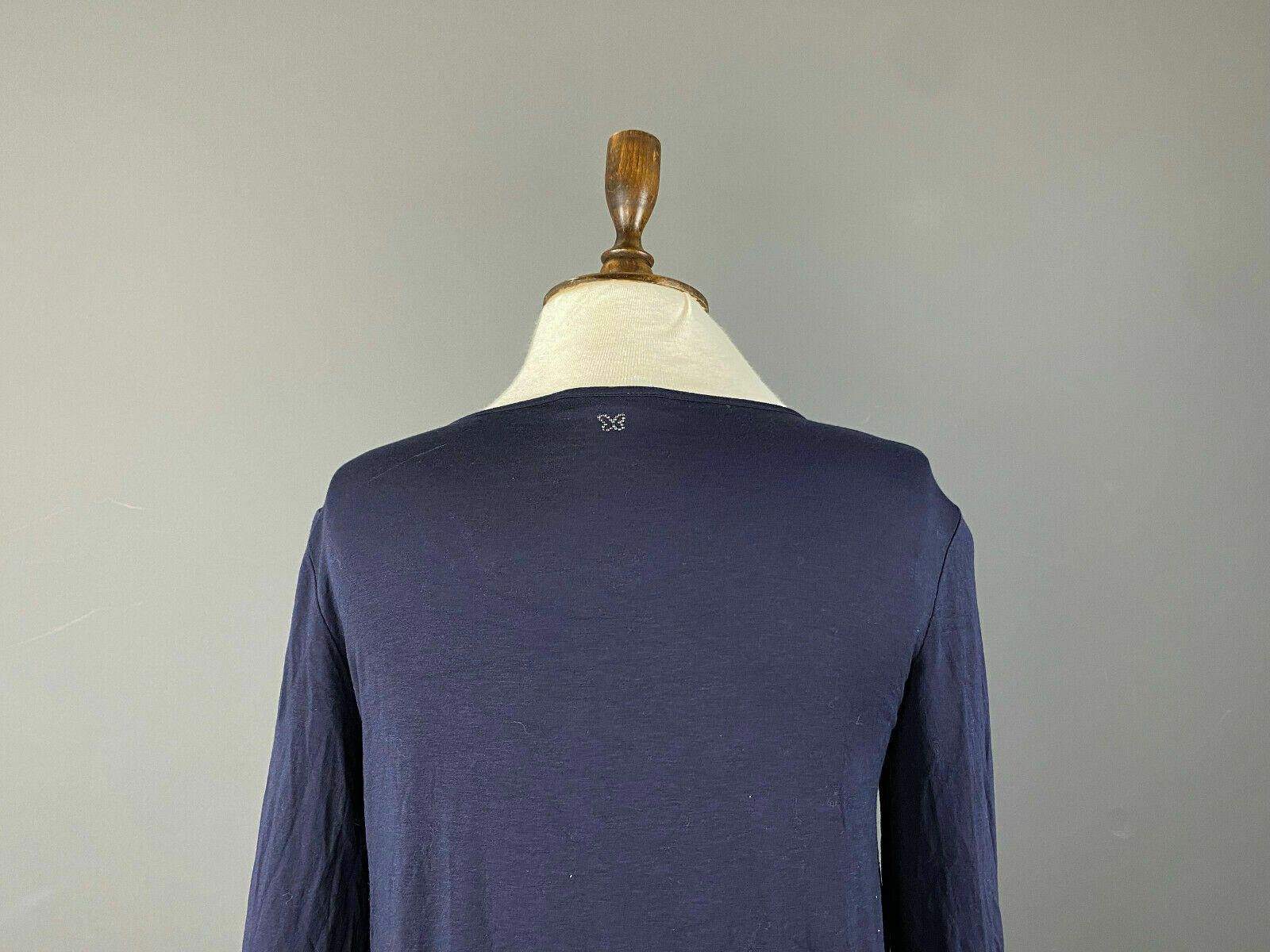 Designer Weekend Max Mara Blue Floral Boat Neck Pullover Sweater Sz S Size S / US 4 / IT 40 - 6 Thumbnail