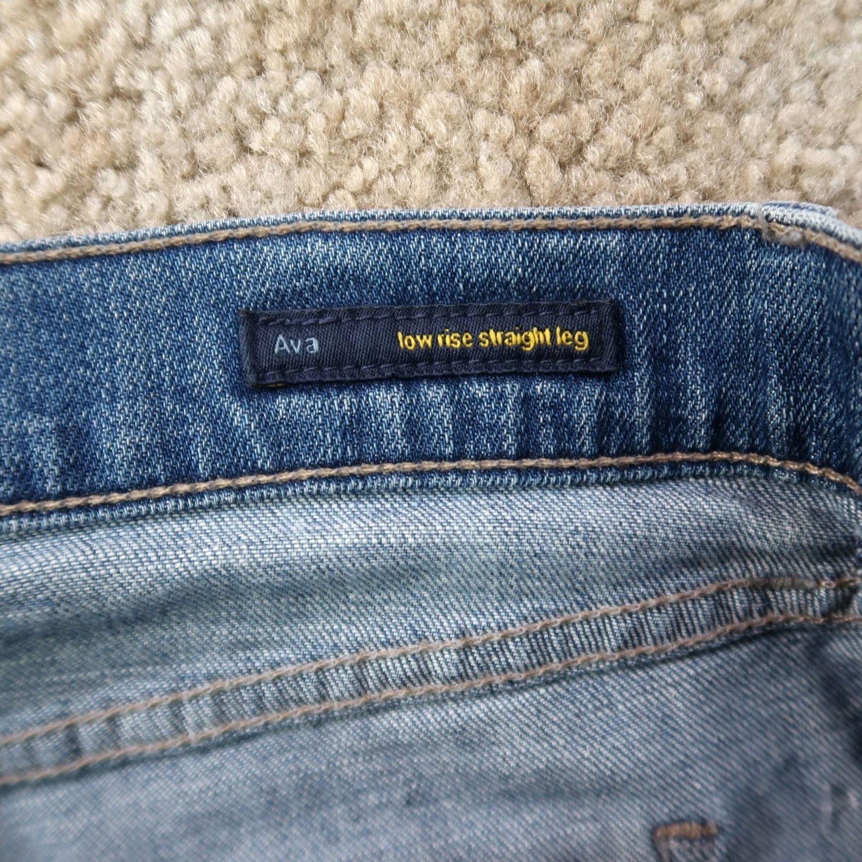 Citizens Of Humanity VINTAGE Citizens of Humanity Ava Low Straight Jeans Women 29 Blue Denim Size 29" - 6 Thumbnail
