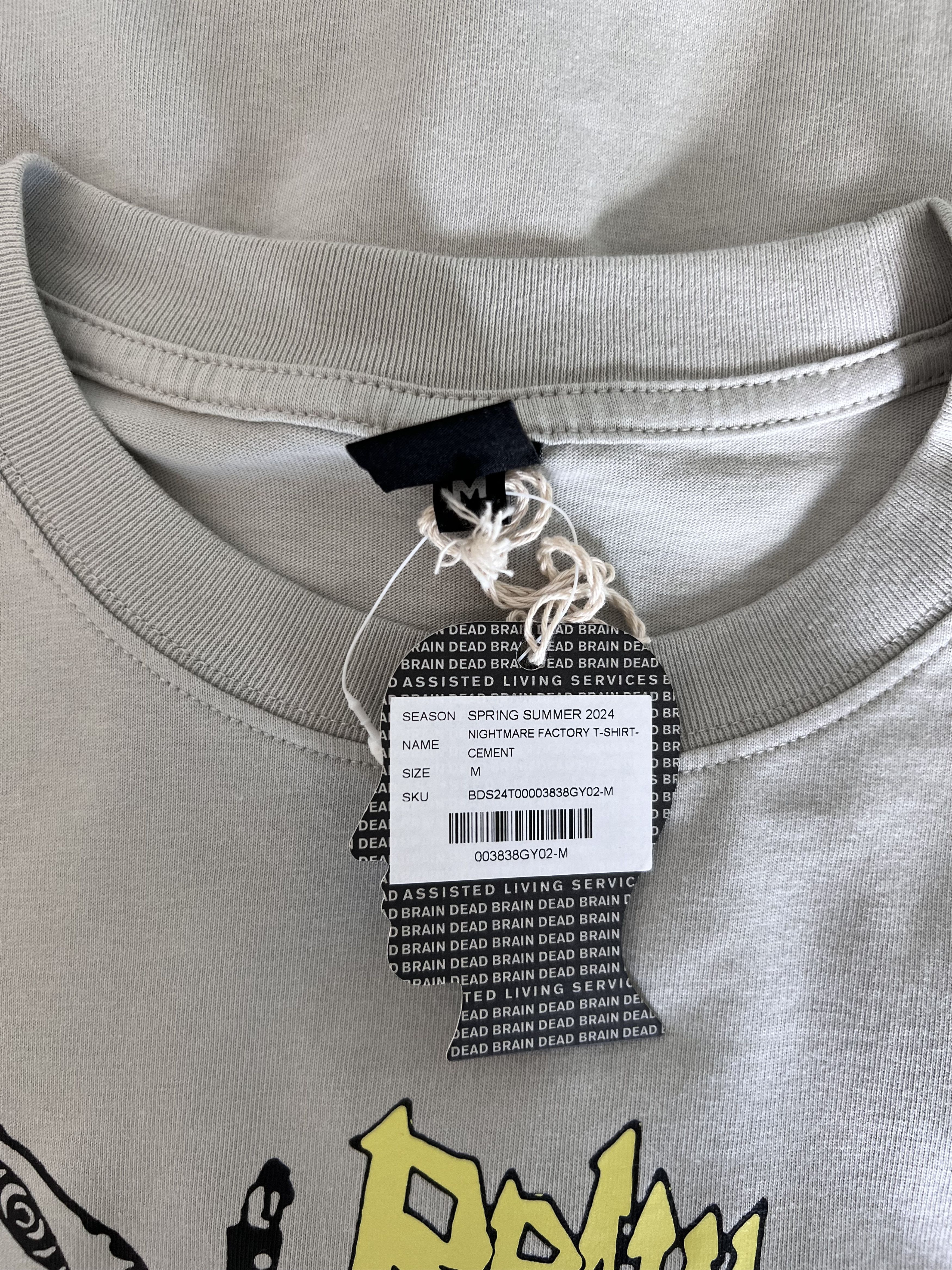 Brain Dead Brain Dead Nightmare Factory Tee in Cement Grey Size US M / EU 48-50 / 2 - 4 Thumbnail