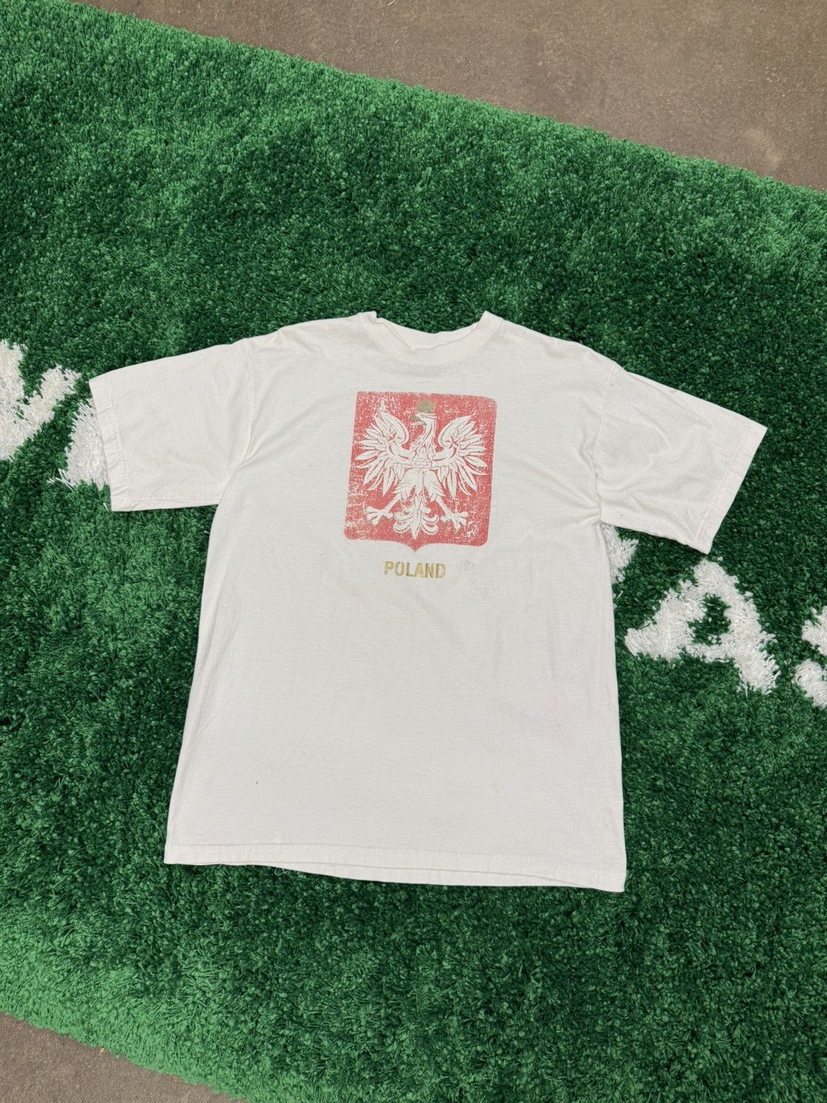 Vintage Vintage Y2K Poland Eagle Tee White XL Size US XL / EU 56 / 4 - 1 Thumbnail