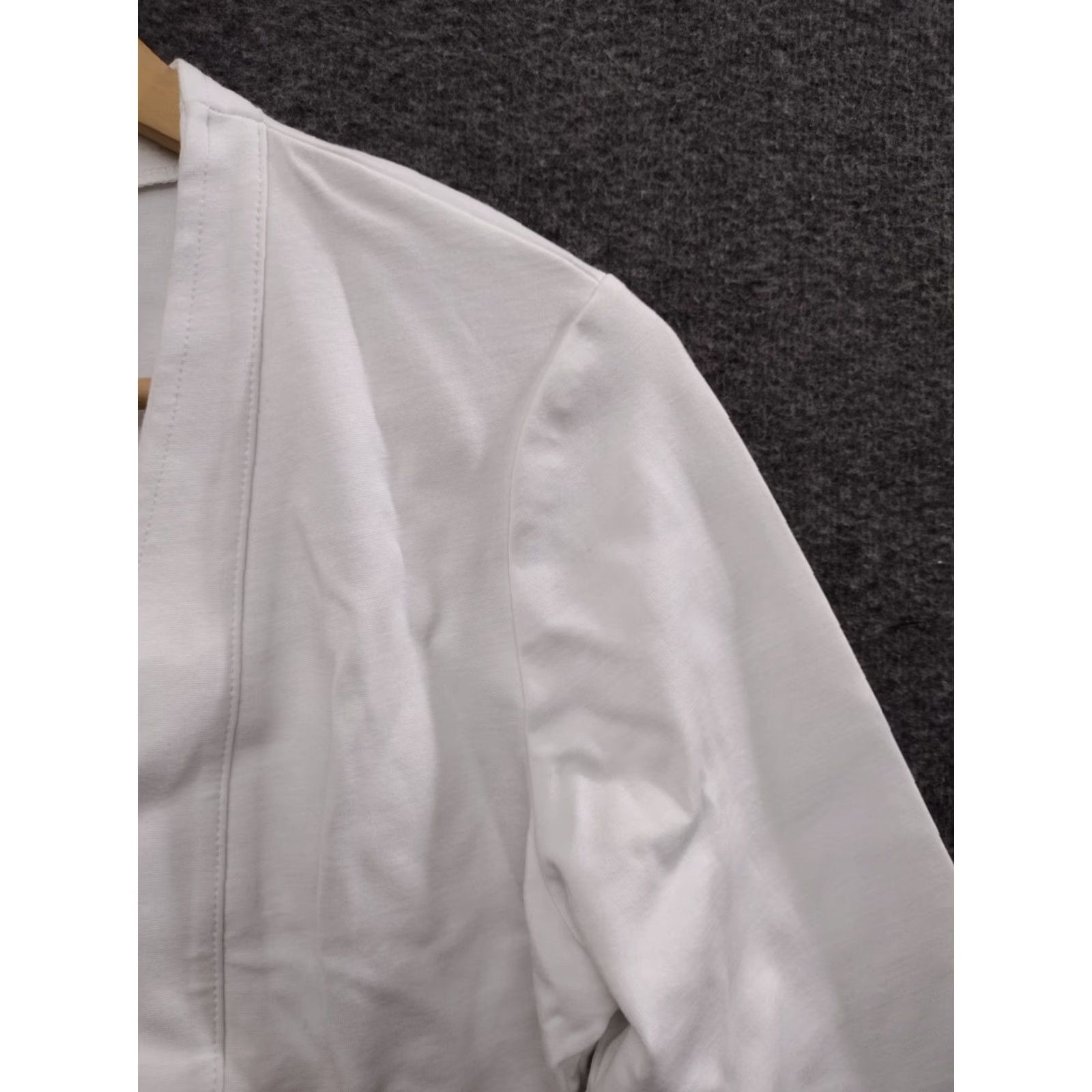Guess Guess Women's Ivory Open Front Blazer Cropped Length Size M Size M / US 6-8 / IT 42-44 - 7 Thumbnail