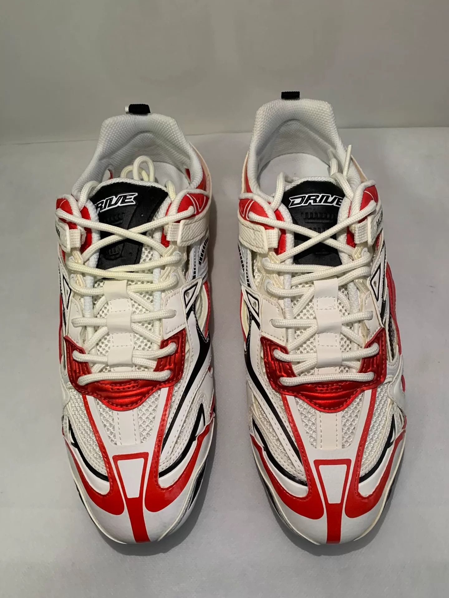 Balenciaga Balenciaga Drive Red White Racing Shoes Size US 7 / EU 40 - 1 Thumbnail