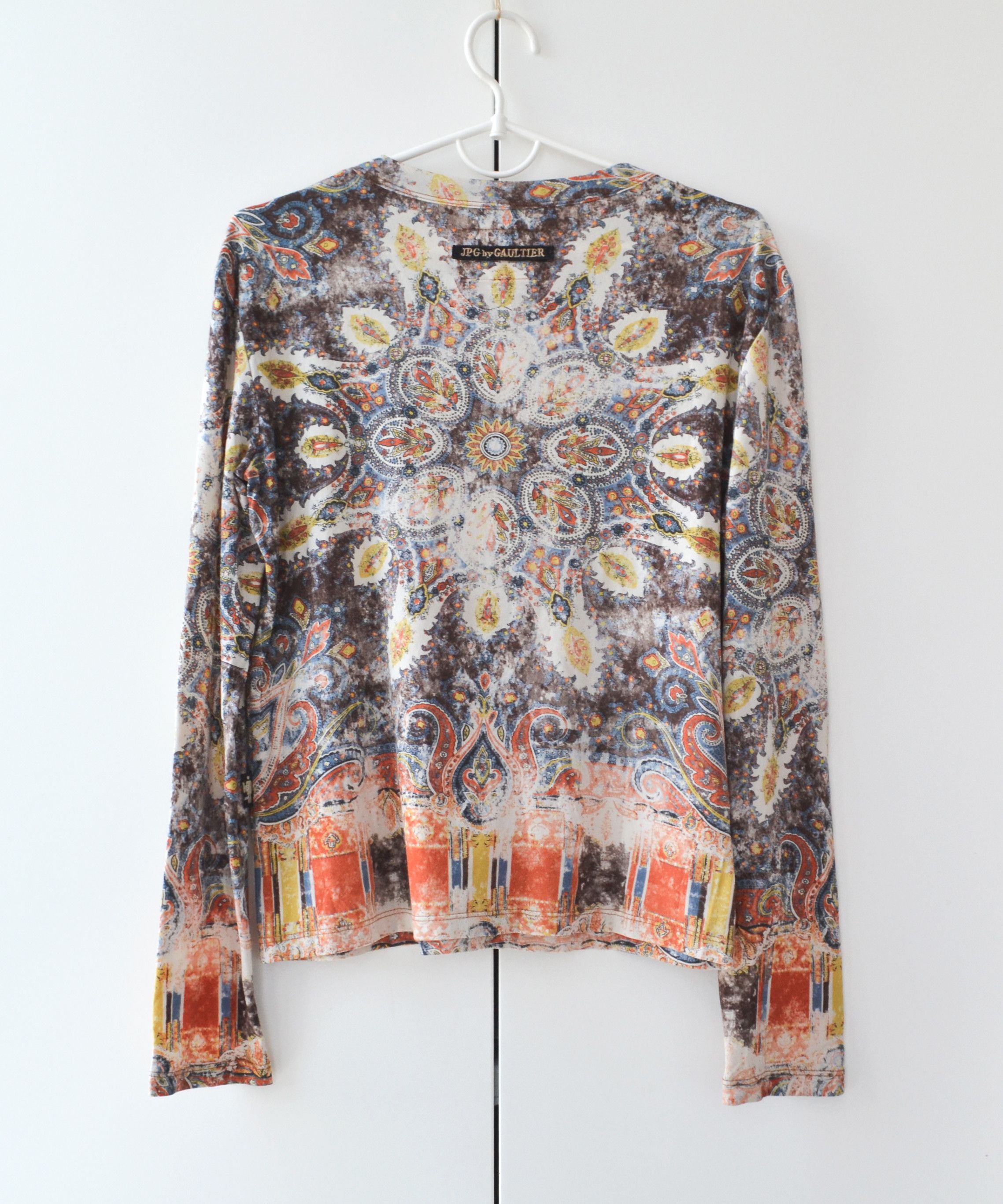 Jean Paul Gaultier JEAN PAUL GAULTIER Long Sleeve Paisley Printed Sweater 90 Size US S / EU 44-46 / 1 - 7 Thumbnail