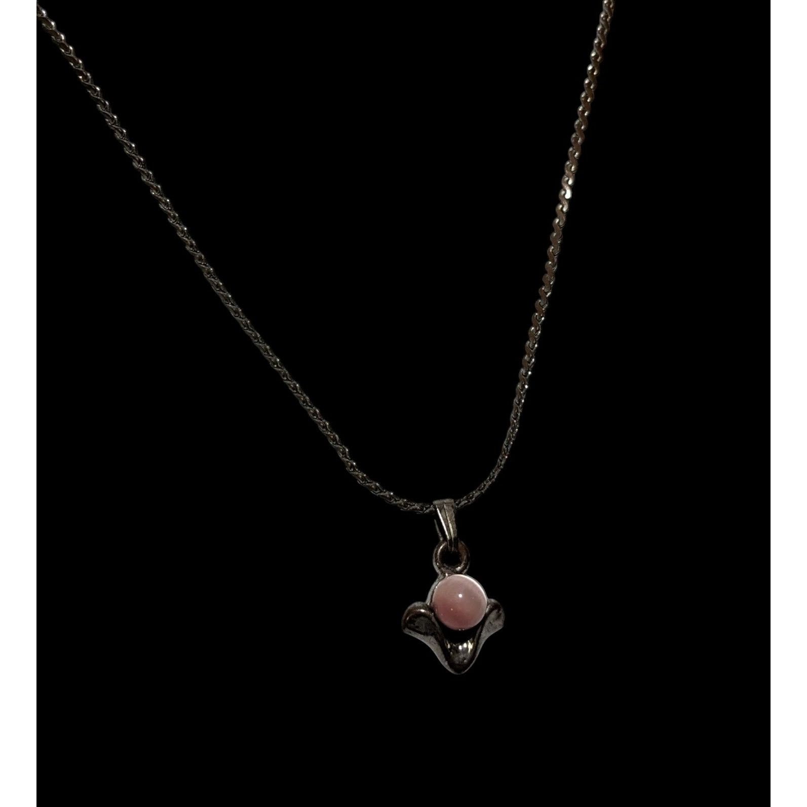 Other Minimalist Pink Cateye Abstract Pendant Necklace Size ONE SIZE - 3 Thumbnail