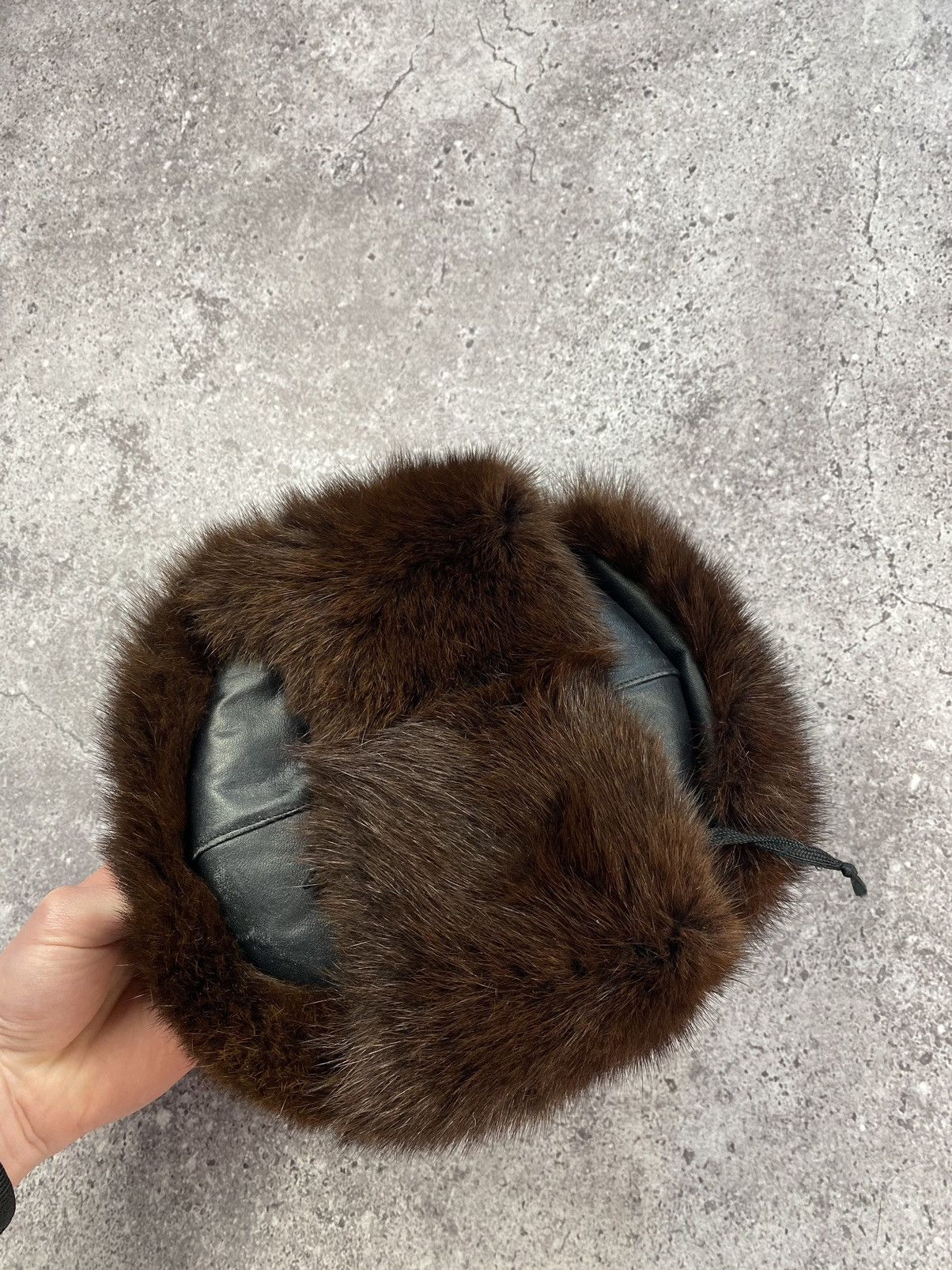 Vintage Vintage Real Fur-leather Trapper Cap Ushanka Hat Fox Winter Size ONE SIZE - 5 Thumbnail