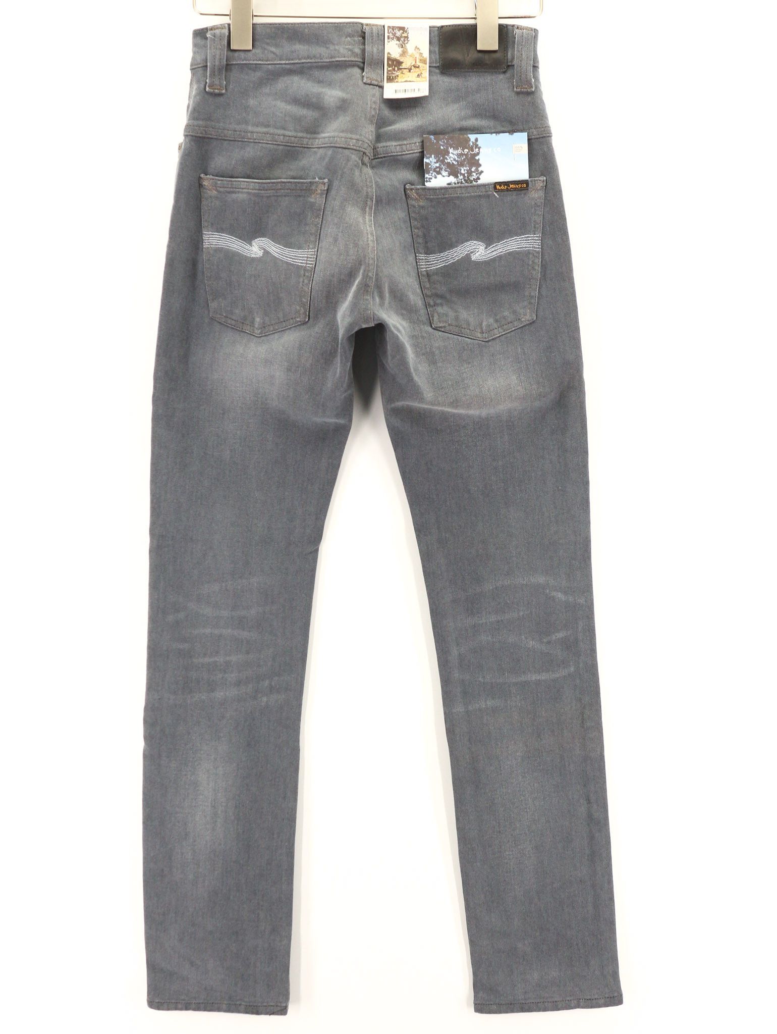 Nudie Jeans THIN FINN W28/L32 Grey Cotton Stretch Jeans 80633 Size US 28 / EU 44 - 2 Thumbnail