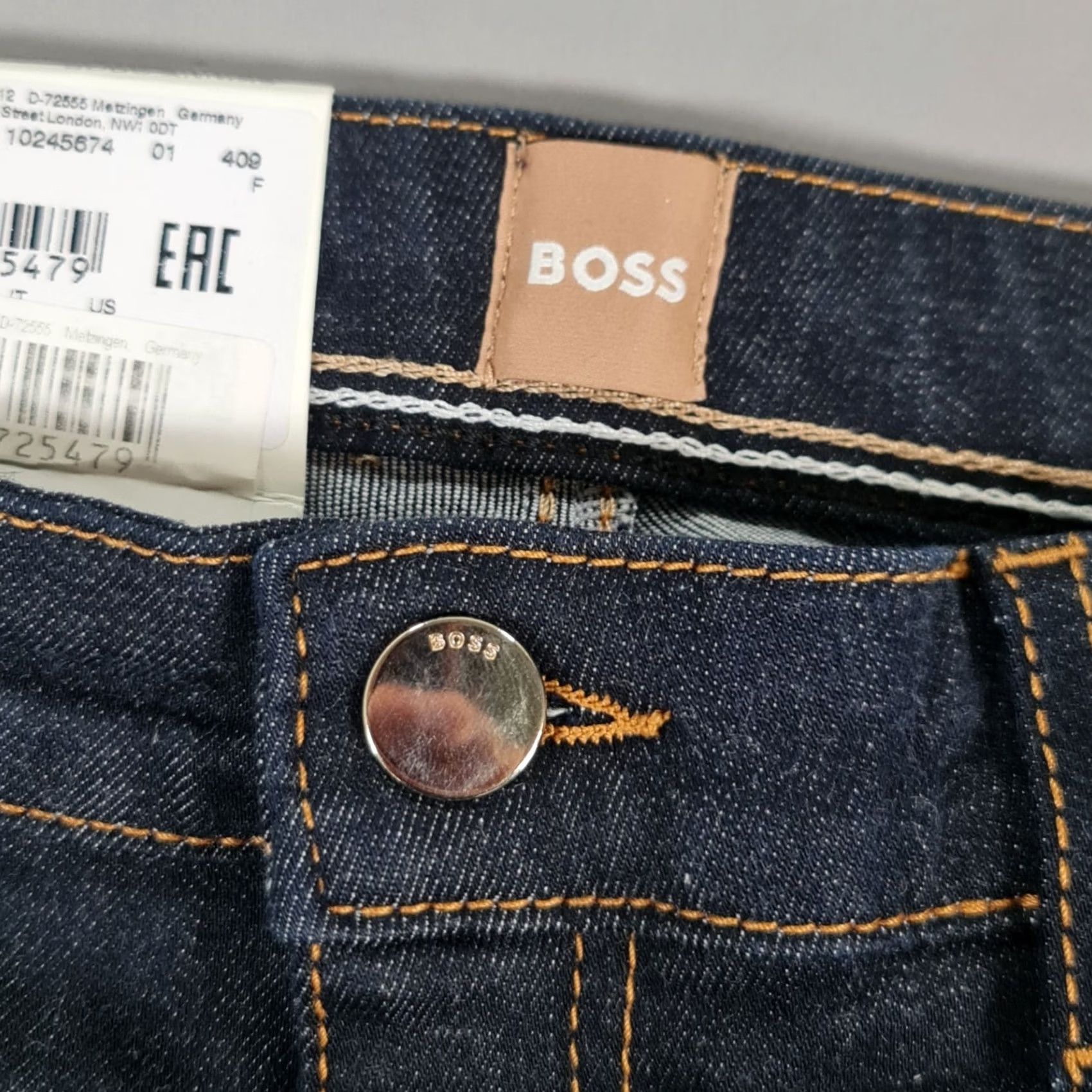 Hugo Boss HUGO BOSS Womens Jeans Blue W30 L28 Skinny Crop Selvedge Stretch Denim Jeans Size 30" / US 8 / IT 44 - 3 Thumbnail