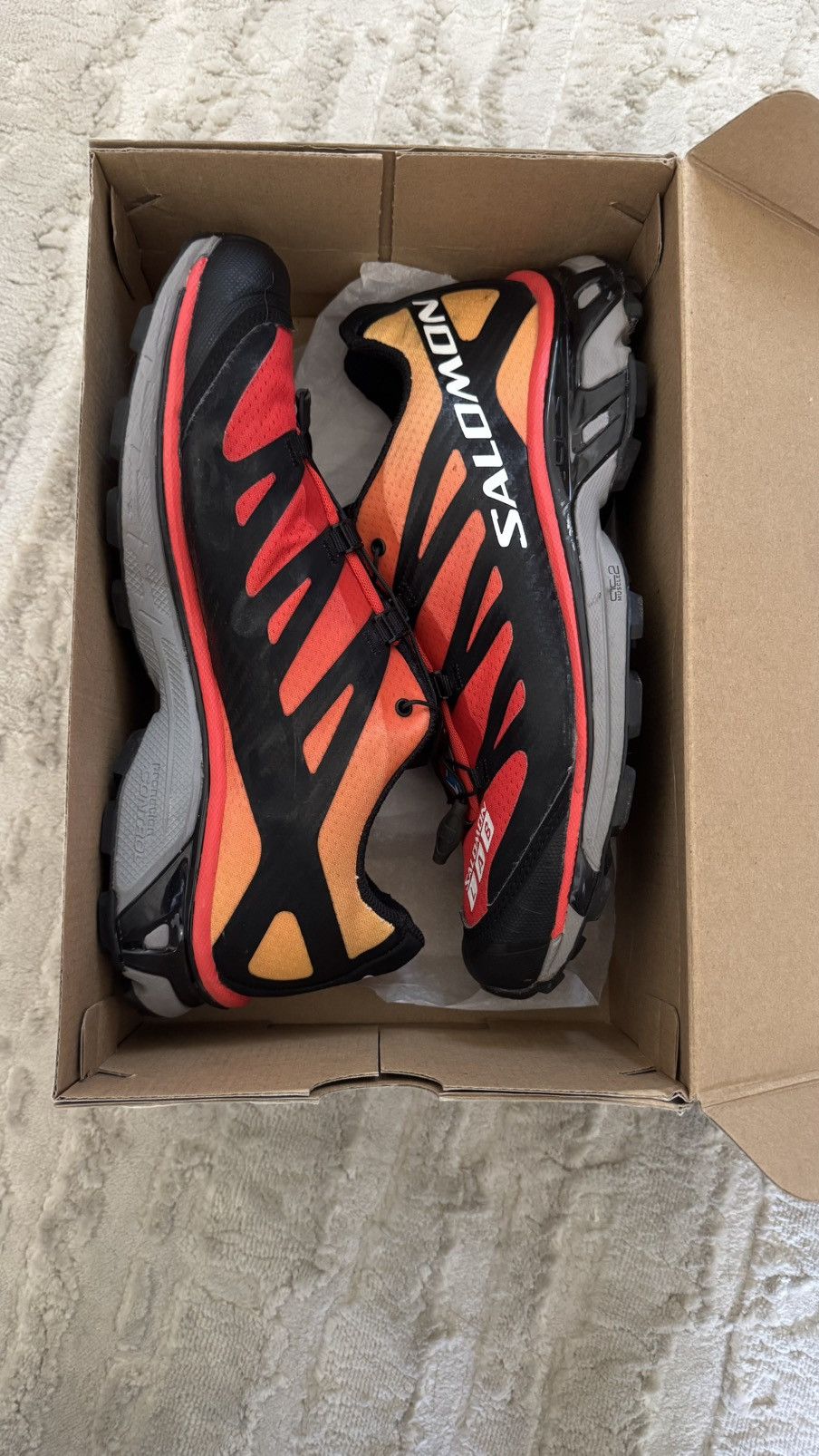 Salomon Salomon Men's S/Lab Xt-4 Adv Fiery Red Impact Yellow Size 9 Size US 9 / EU 42 - 8 Thumbnail