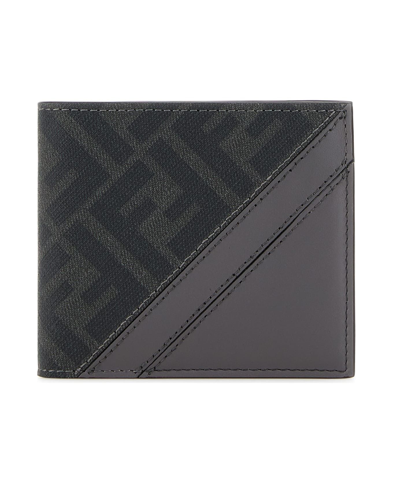 Fendi o1s1wg111125 Size: OS/ Diagonal Wallet in Grey Size ONE SIZE - 1 Thumbnail