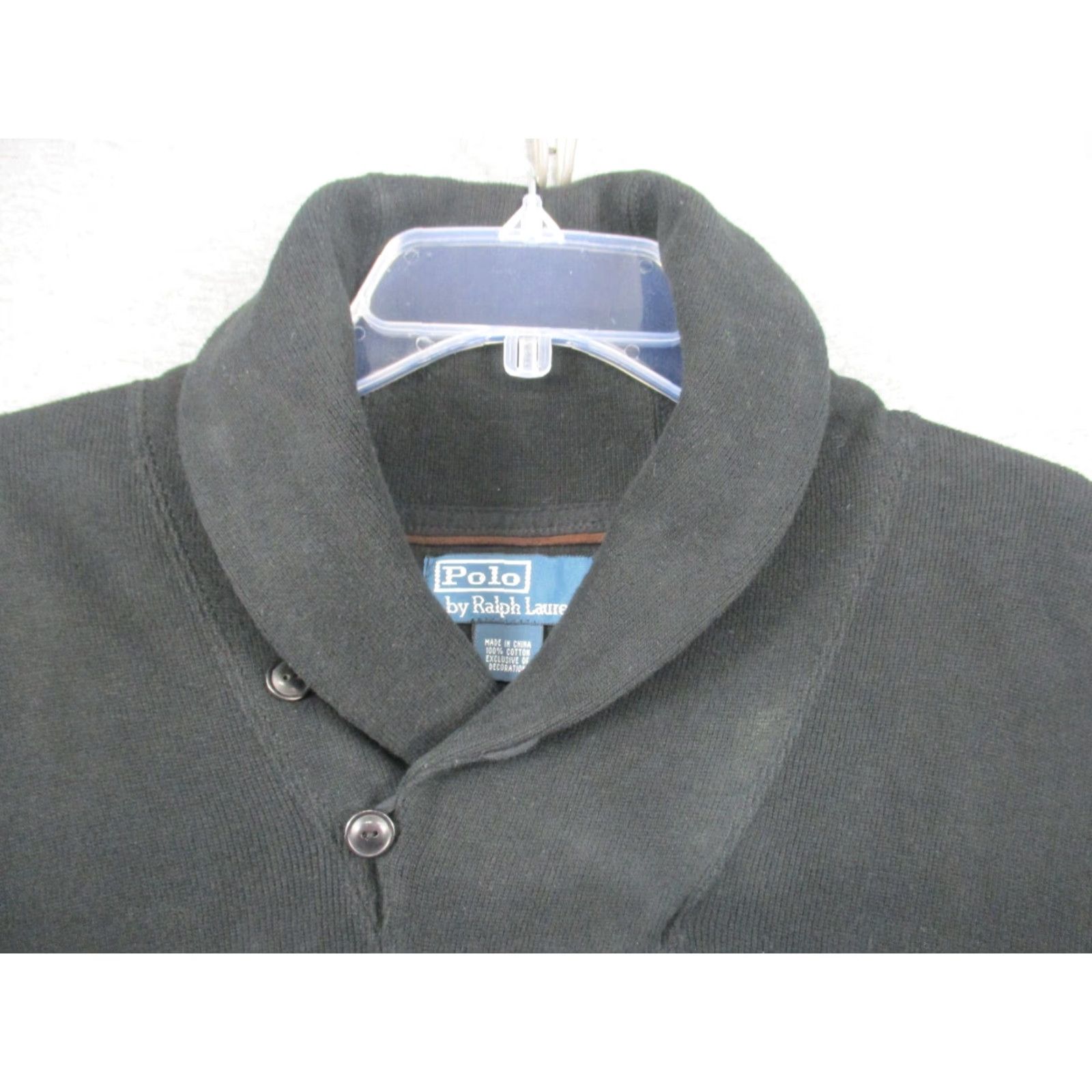 Polo Ralph Lauren VINTAGE Polo Ralph Lauren Sweater Cowl Neck Men's XL Black Estate Rib Size US XL / EU 56 / 4 - 5 Thumbnail
