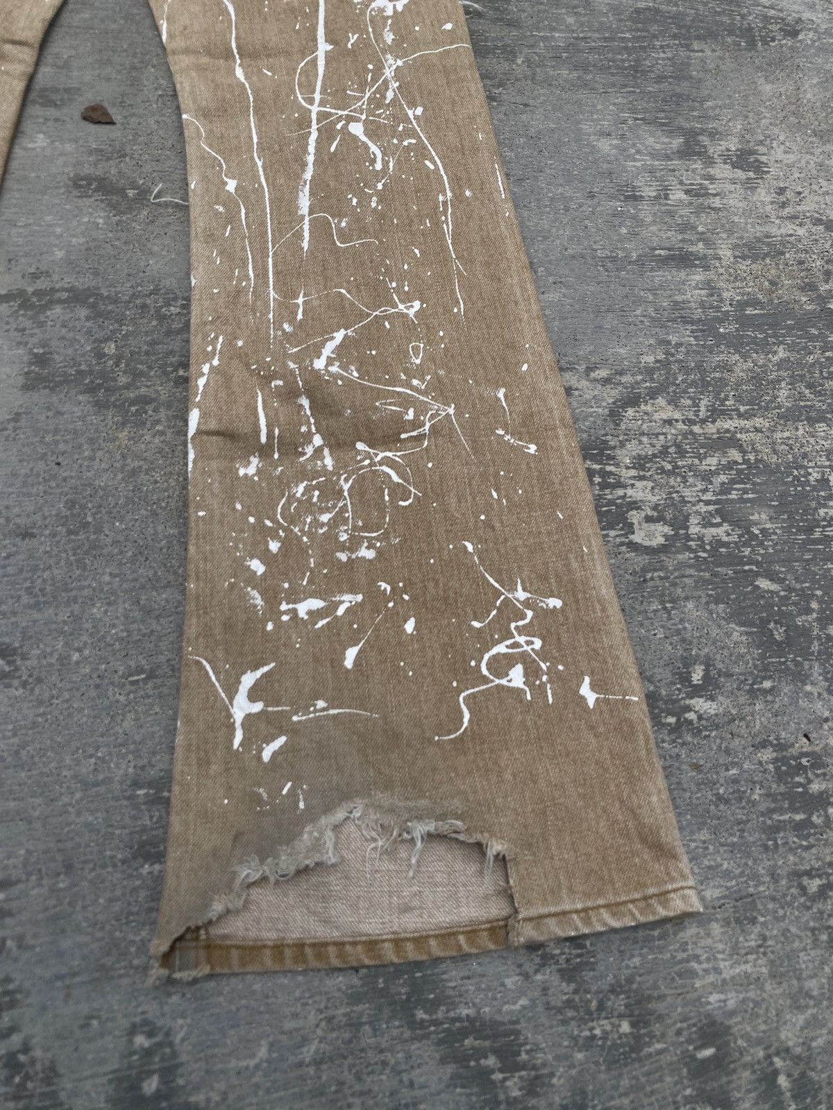 Japanese Brand × Vintage VINTAGE BOBSON DISTRESSED FLARE STUD PAINT SPLASH TORNADO Size US 28 / EU 44 - 10 Thumbnail