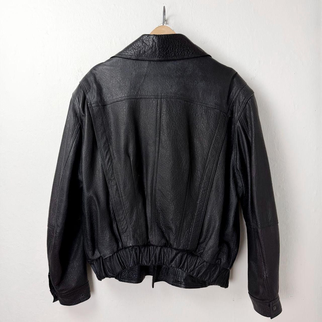 Vintage 90s Lambskin Biker Leather Jacket Size US L / EU 52-54 / 3 - 2 Thumbnail