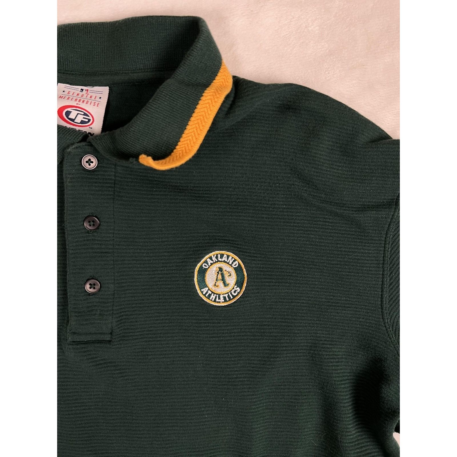 Other VTG Oakland Athletics Polo Shirt Mens Large Green MLB Baseba Size US L / EU 52-54 / 3 - 2 Thumbnail