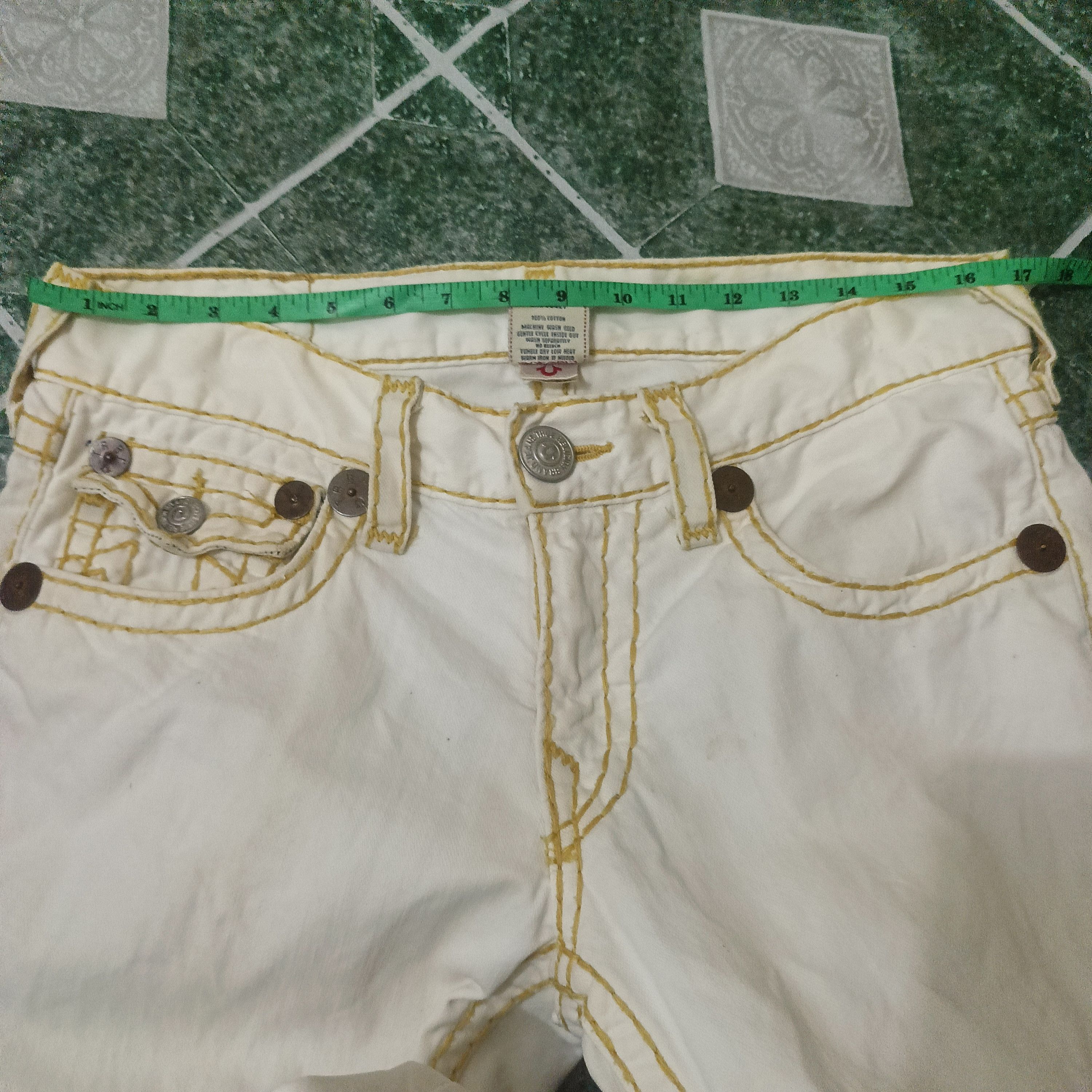 True Religion Rare!!! True Religion Row Seat Flared Yellow Gold Stitch Size US 32 / EU 48 - 24 Thumbnail