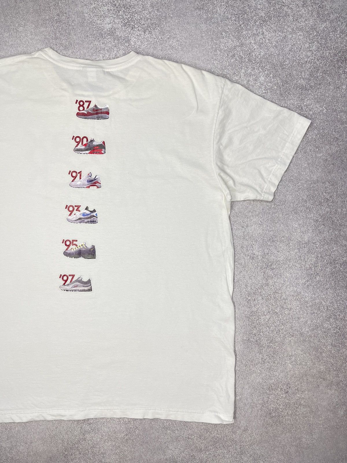 Nike Vintage Nike Air Max White T Shirt Archive Sneakers Y2K TN Size US XL / EU 56 / 4 - 3 Thumbnail