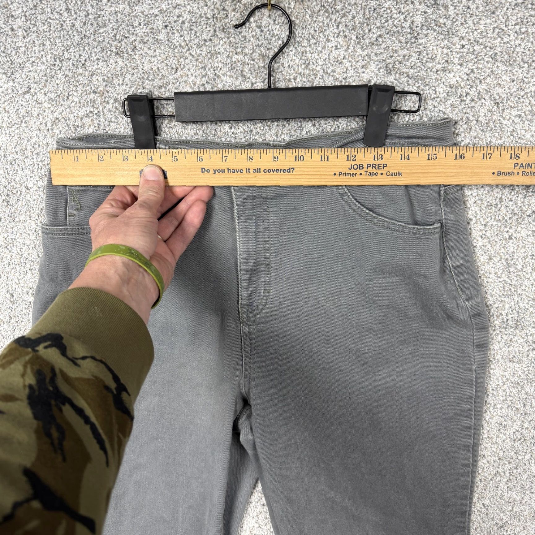 Vintage Style&co. DENIM Jeans Women 12 Gray High-Rise Tummy Control 5-Pocket Design Tapered Leg 29 in Inseam Size 34" / US 12 / IT 48 - 2 Thumbnail