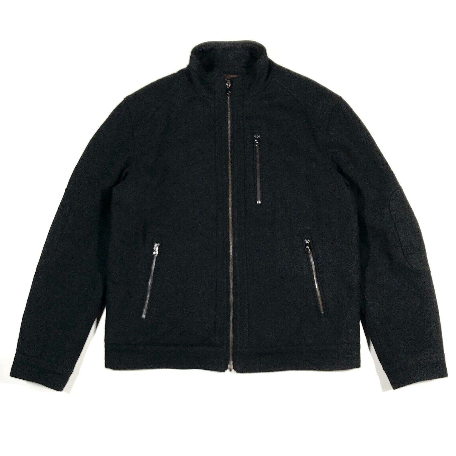 Michael Kors Michael Kors Wool Quilted Inside Full Zip Jacket Black Size US M / EU 48-50 / 2 - 1 Thumbnail