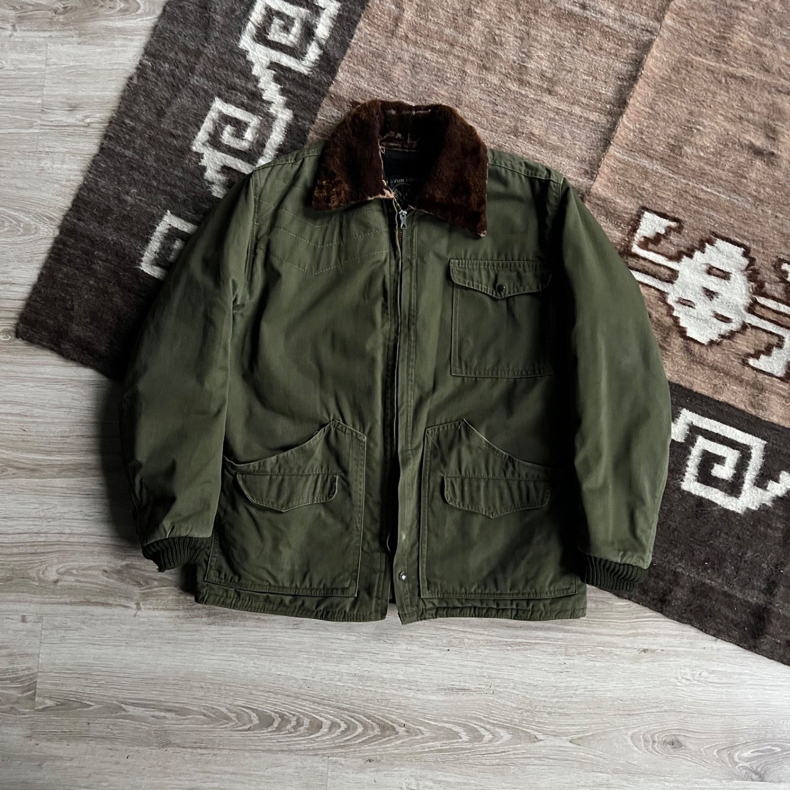 Vintage Vintage 60s US Air Force USAF Military Jacket 9703AC Size US L / EU 52-54 / 3 - 1 Thumbnail