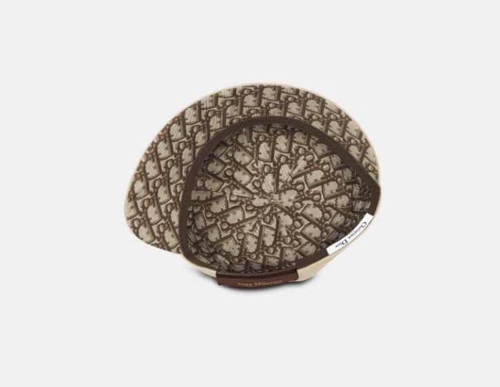 Dior o1w1db10425 35DGO9 Size: OS / Asymmetric Cap / Hat in Beige Size ONE SIZE - 5 Thumbnail