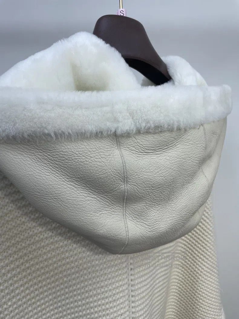 Loro Piana Loro Piana Shearling Lambskin and Cashmere Knit Jacket Size S / US 4 / IT 40 - 3 Thumbnail