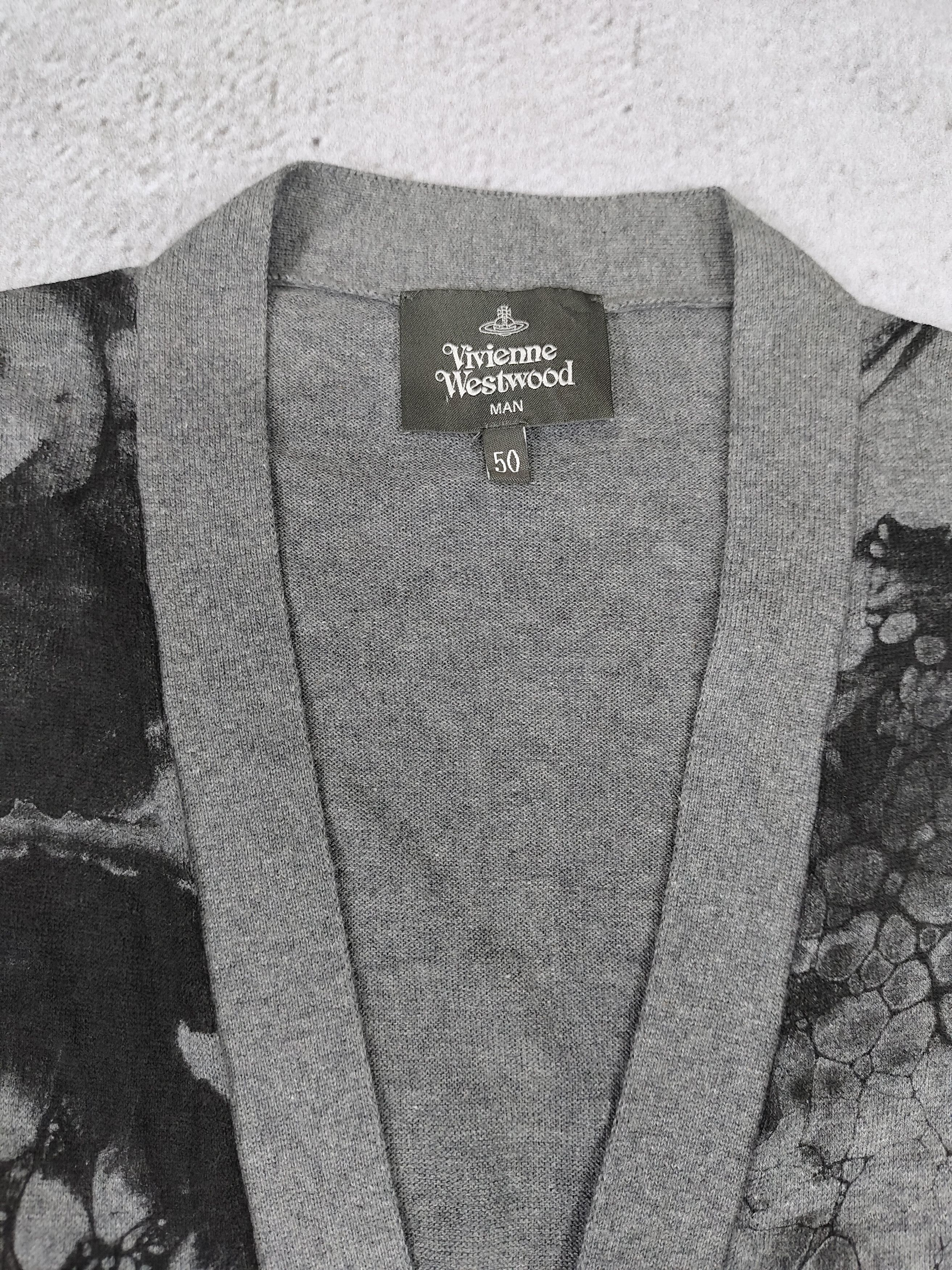 Vivienne Westwood Vivienne Westwood Man- Abstract Ink Art Silhouette Cardigan Size US L / EU 52-54 / 3 - 10 Thumbnail