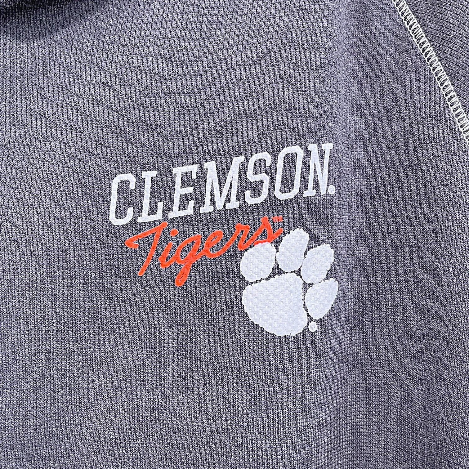 Champion Clemson Tigers Champion Full Zip Hoodie Gray Womens Large Size L / US 10 / IT 46 - 3 Thumbnail