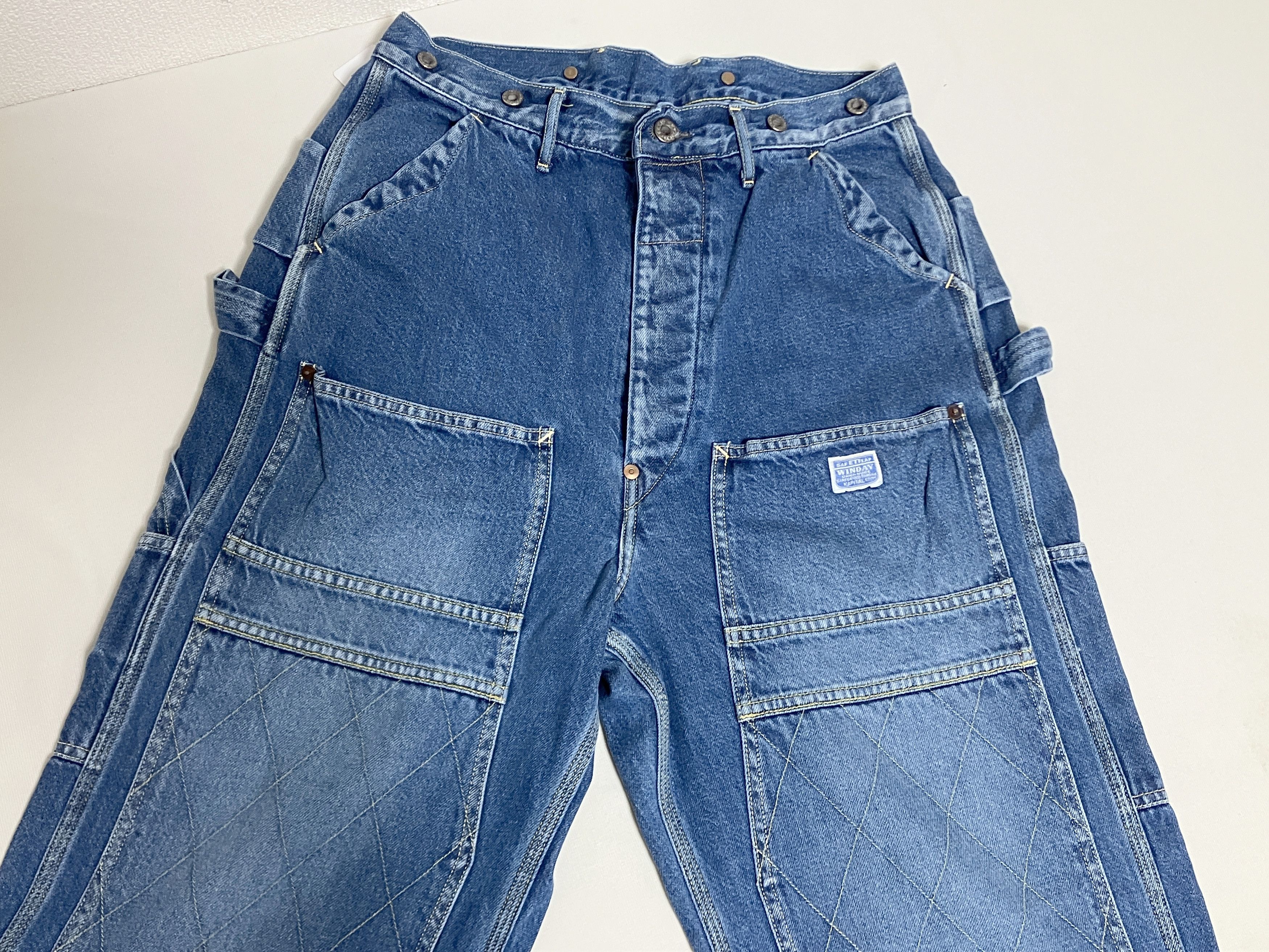 Kapital Kapital 11.5 oz Denim Lumber Pants Processed indigo new 3 Size US 33 - 1 Thumbnail