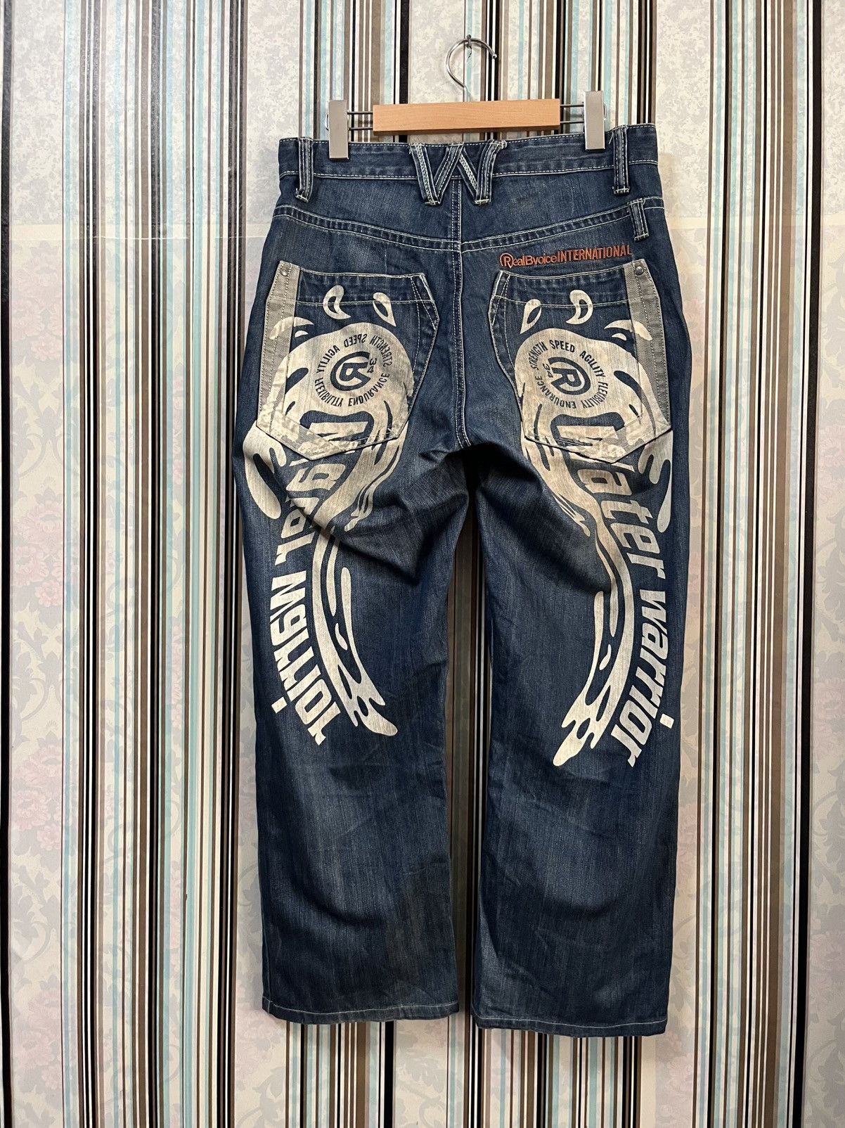 Japanese Brand 1990s RealBVoice daicock warrior jeans #F2 Size US 30 / EU 46 - 1 Thumbnail