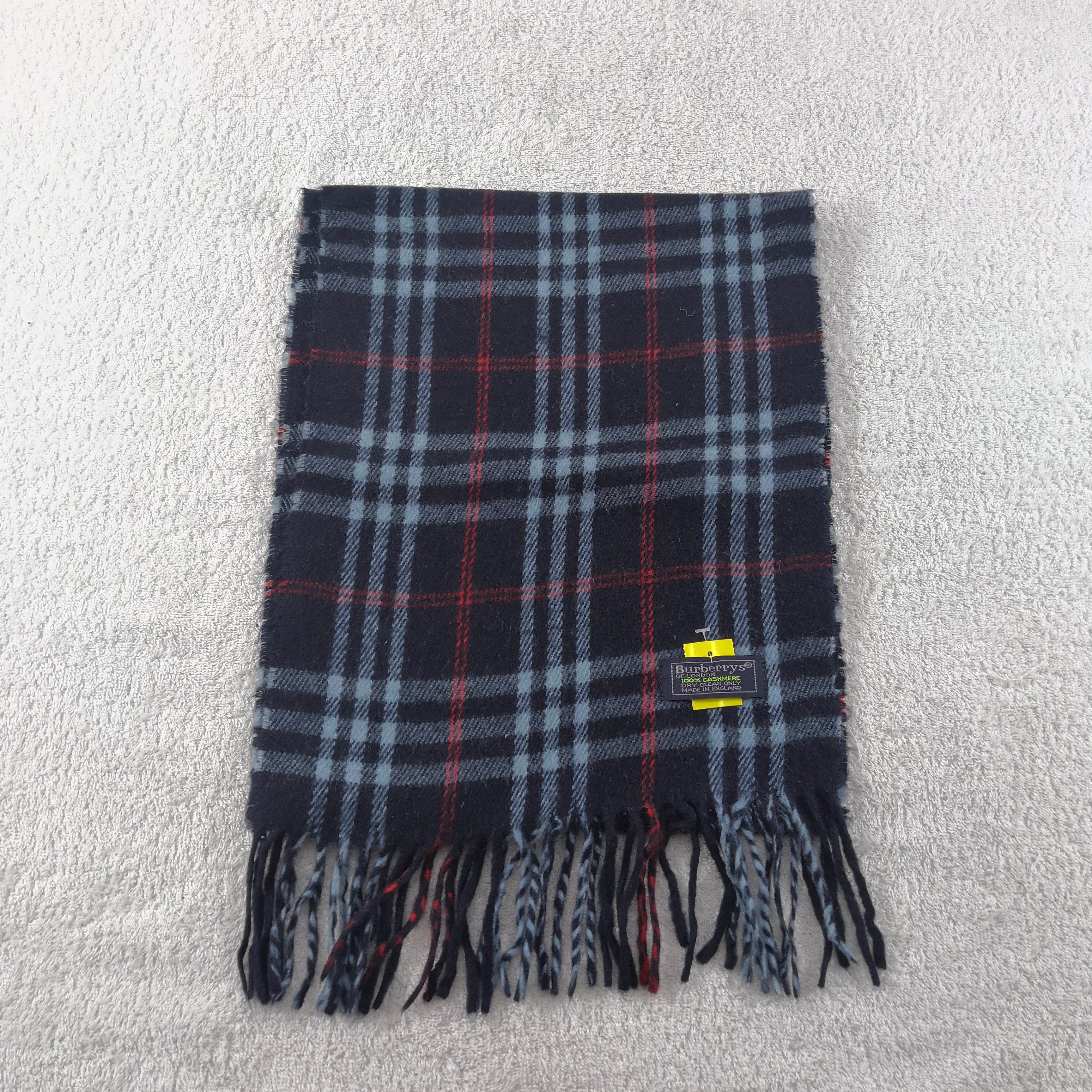 Burberry Vintage Burberry Scarf Muffler Wool Cashmere Scarves Size ONE SIZE - 2 Thumbnail