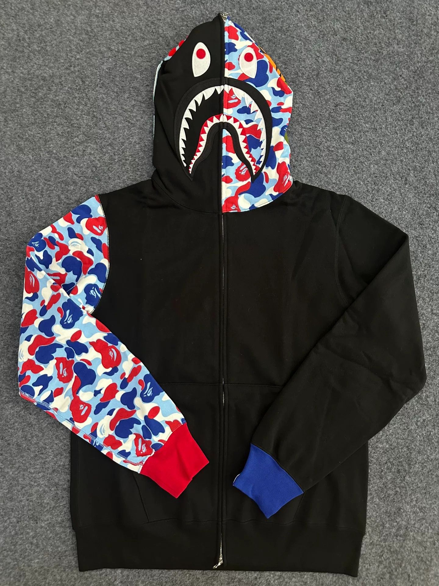 Bape Bape Multi Shark Sweatshirt Pullover Size US XL / EU 56 / 4 - 1 Thumbnail