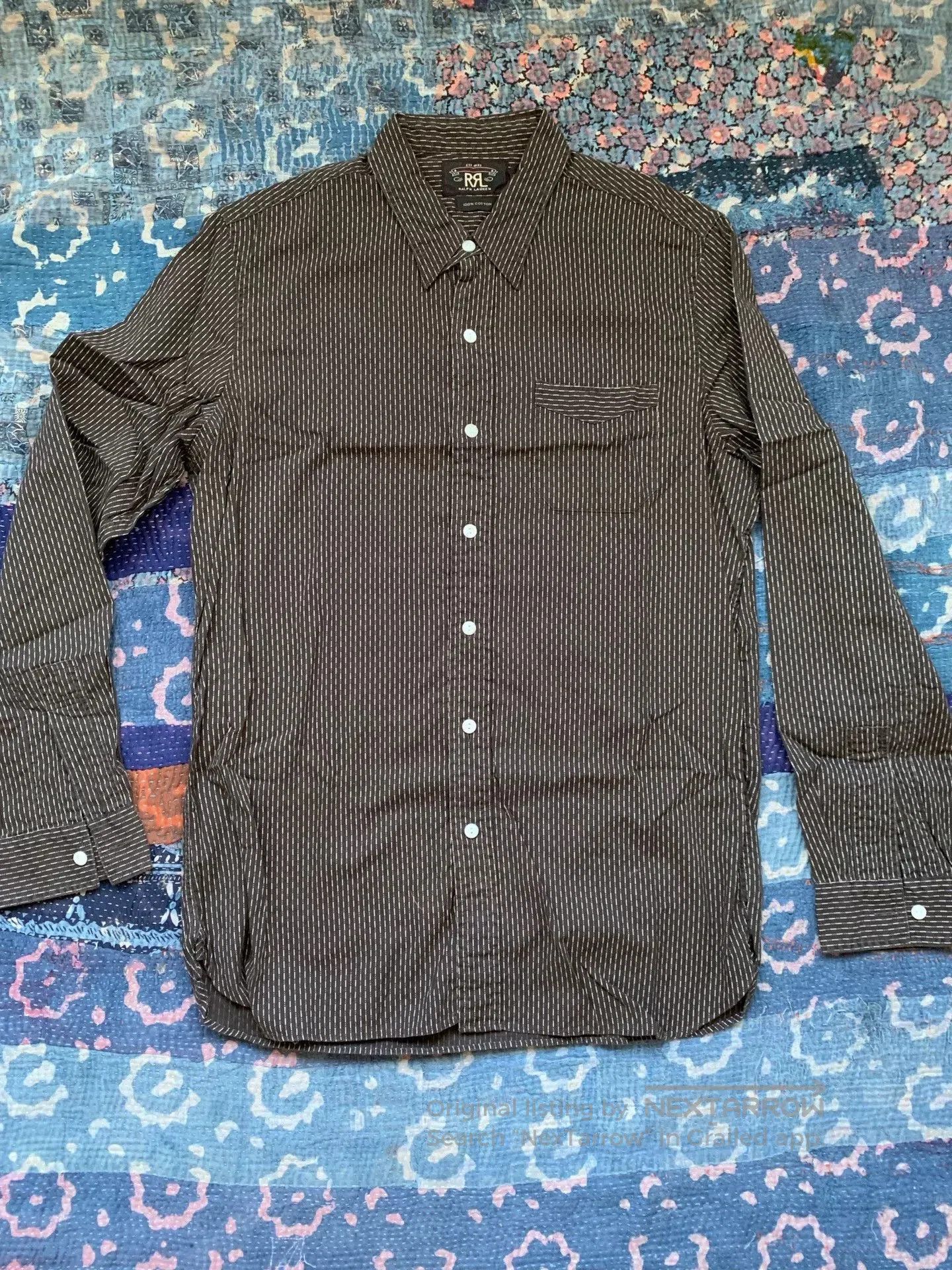 RRL Ralph Lauren Striped Utility Work Shirt Size M. Size US M / EU 48-50 / 2 - 1 Thumbnail