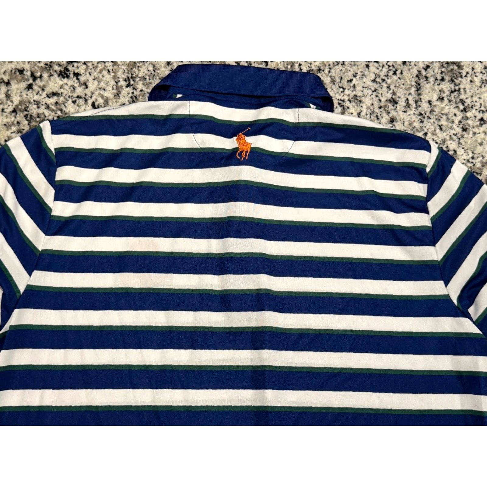 Polo Ralph Lauren Polo Ralph Lauren Polo Shirt Mens Large Blue White Short Sleeve 2021 PGA Logo Vintage No Size US L / EU 52-54 / 3 - 8 Thumbnail