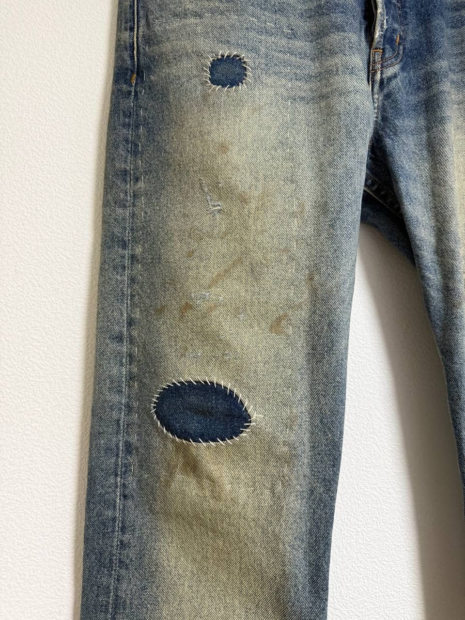 Enfants Riches Deprimes Distressed Flared Hit And Run Jeans Size US 31 - 4 Thumbnail