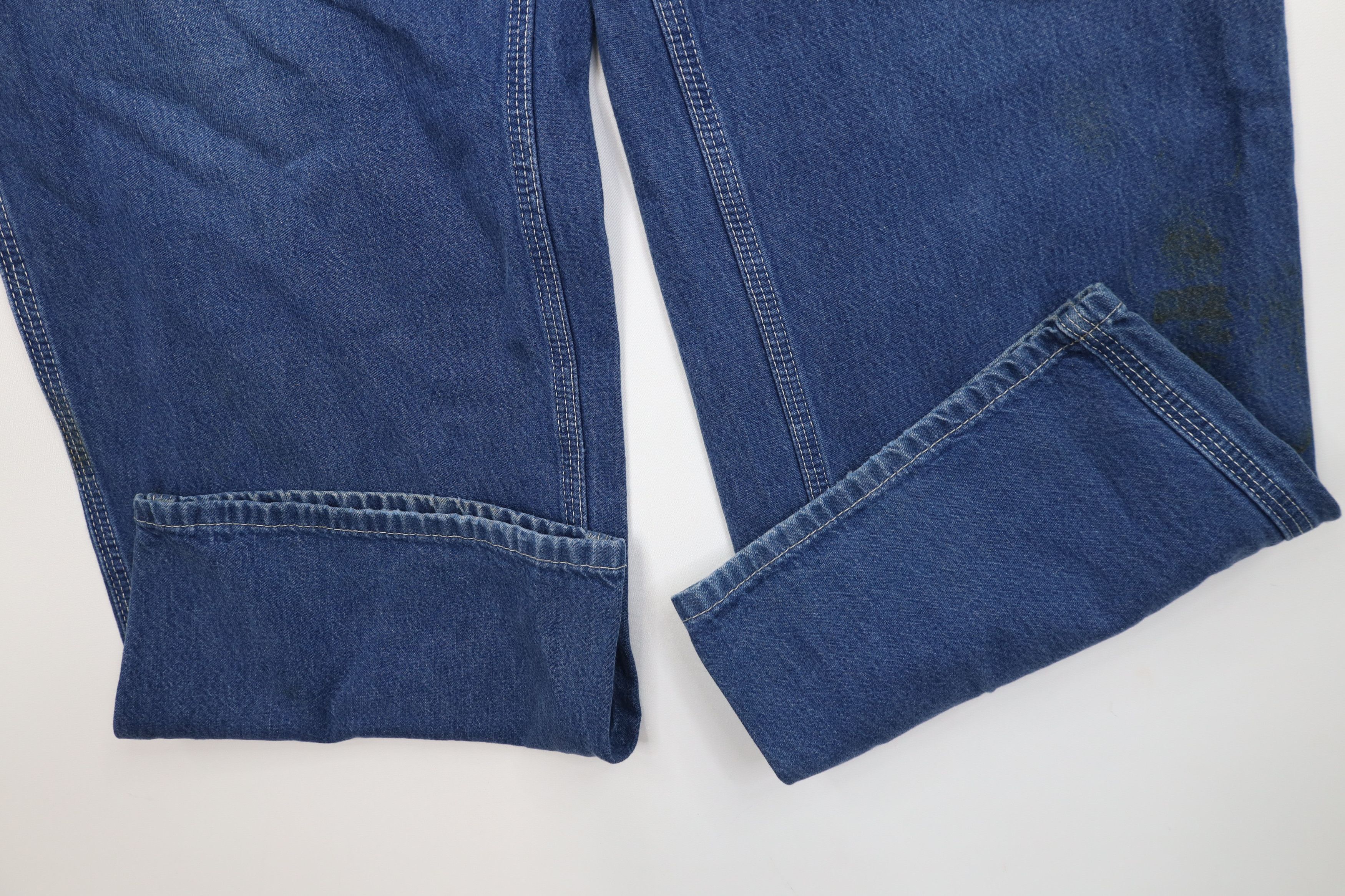 Carhartt Vintage Y2K Carhartt Wide Leg Dungaree Denim Jeans Blue Size 38" / US 16 / IT 52 - 6 Thumbnail