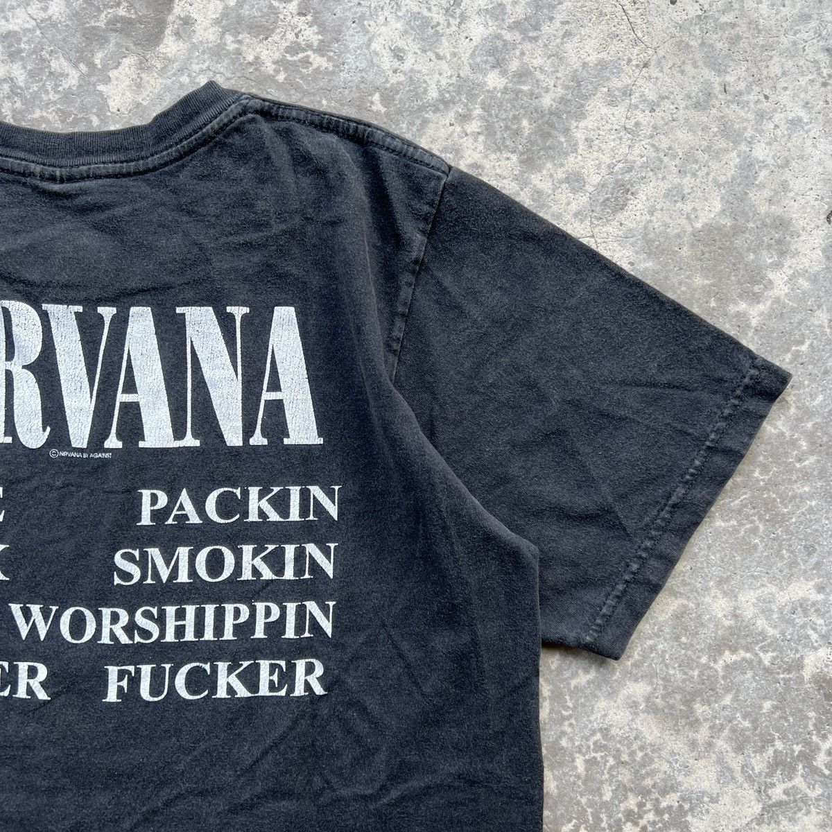 Vintage Vintage Sunfaded Nirvana Vestibule Band Tshirt Old Bootleg Size US M / EU 48-50 / 2 - 10 Thumbnail