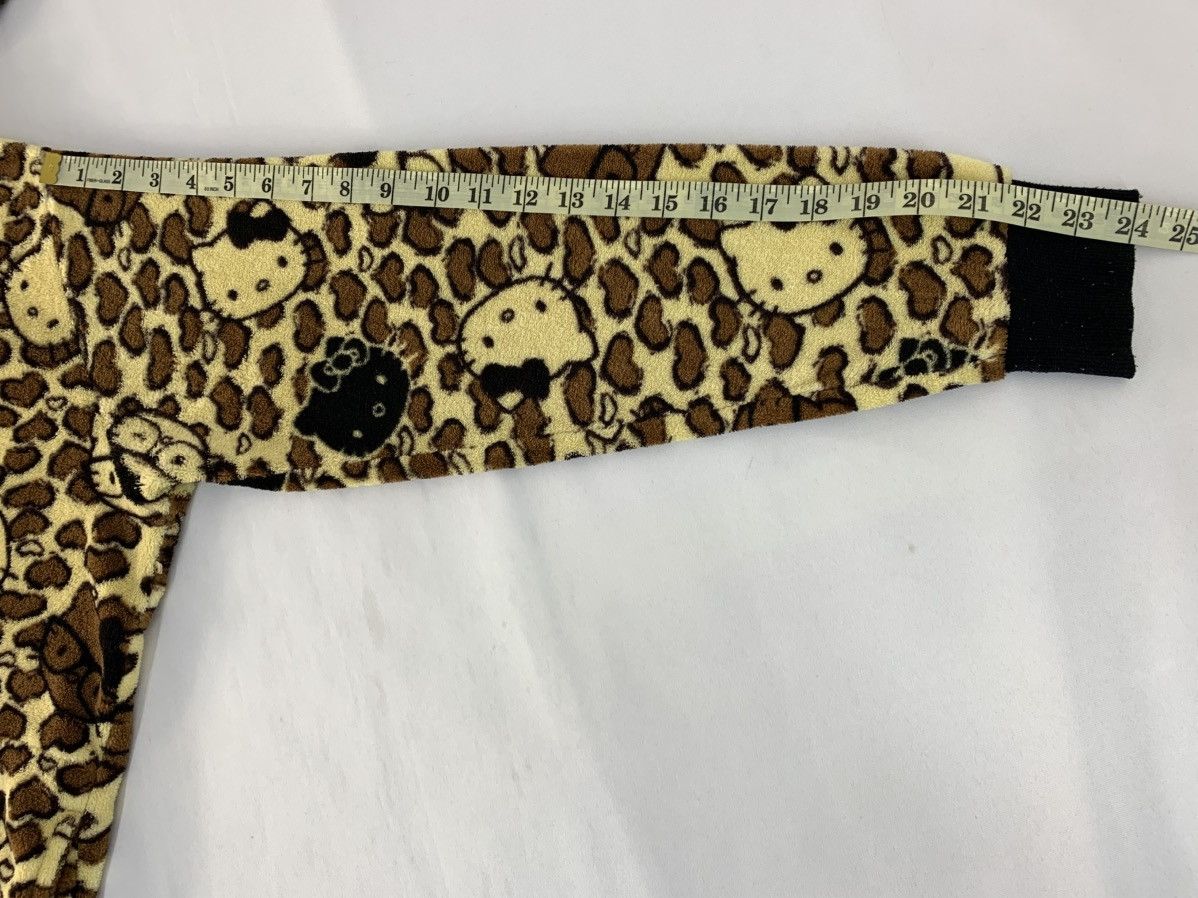 Japanese Brand × Vintage Hello Kitty Leopard Camo All Over Cartoon Art Hooded Zipper Size L / US 10 / IT 46 - 12 Thumbnail