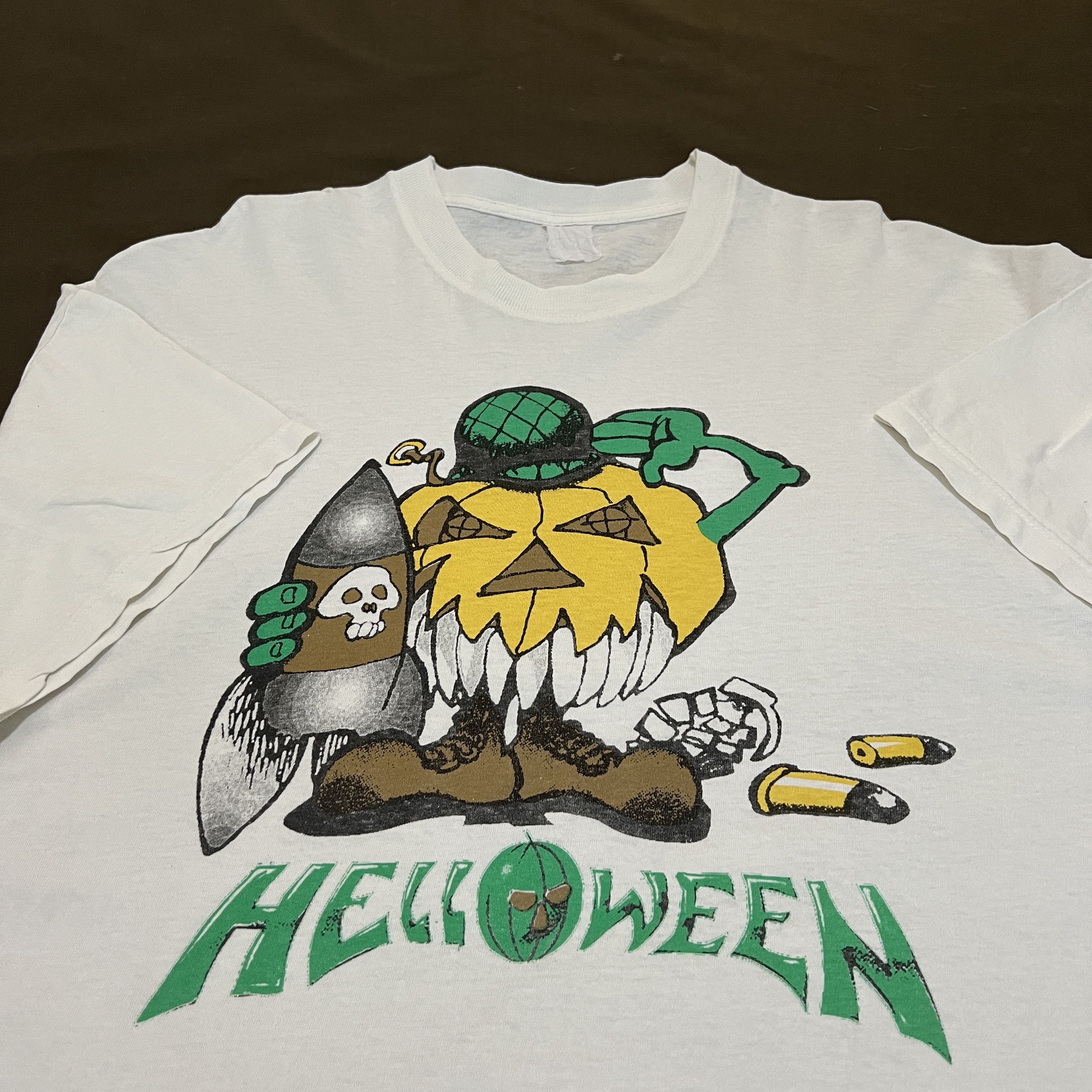 Band Tees × Vintage Vintage Helloween metal band German Promo Tee XL Size US XL / EU 56 / 4 - 2 Thumbnail