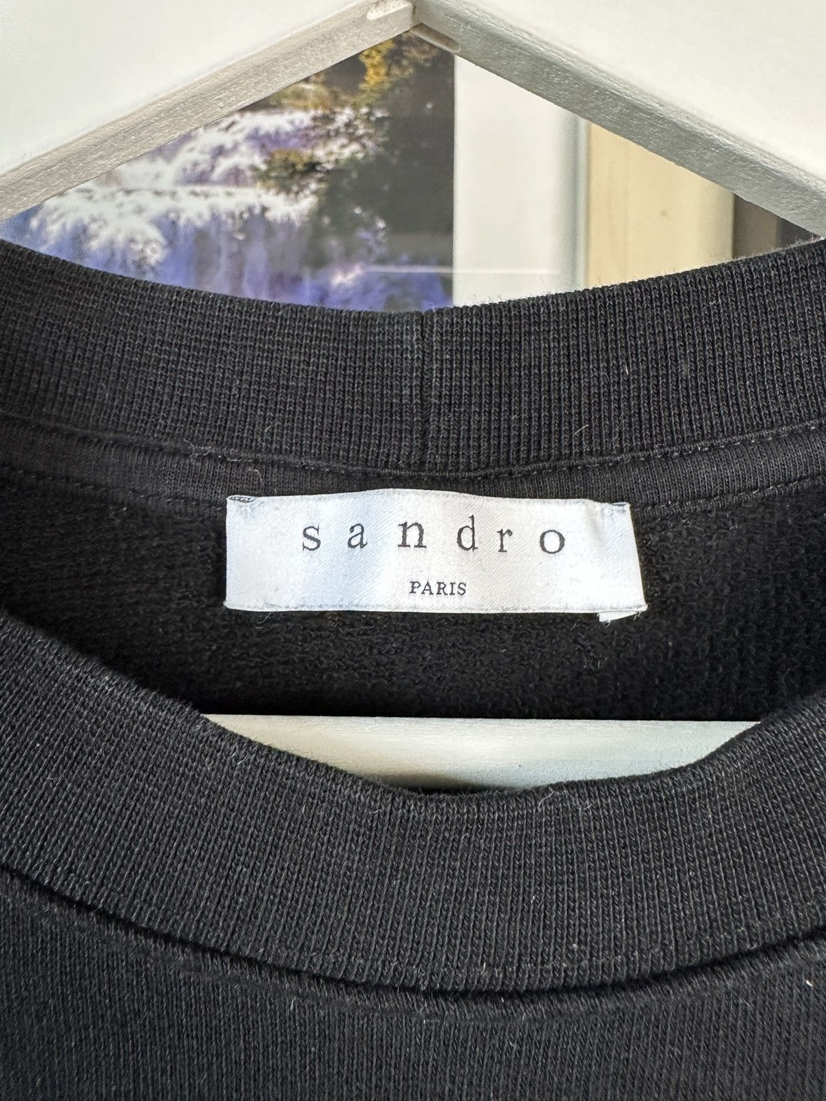 Sandro Black note sweatshirt Sandro Paris Size US M / EU 48-50 / 2 - 3 Thumbnail