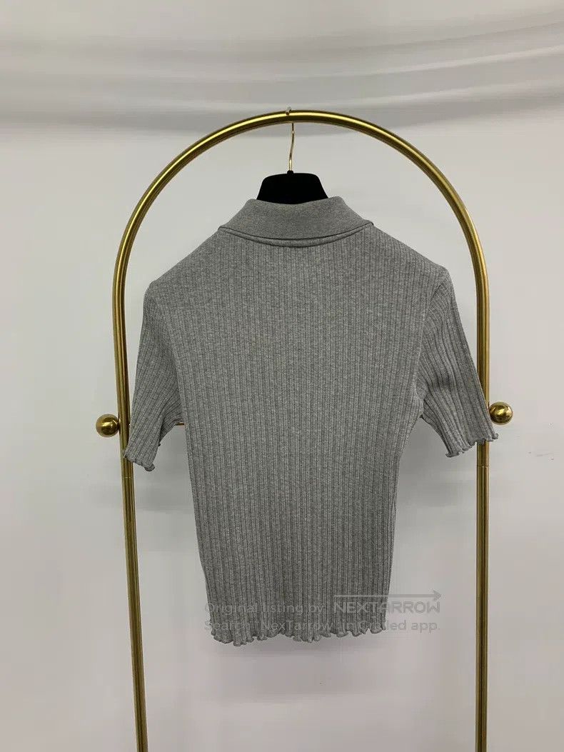 Fendi Fendi Gray collar knit short sleeve Size M / US 6-8 / IT 42-44 - 3 Thumbnail